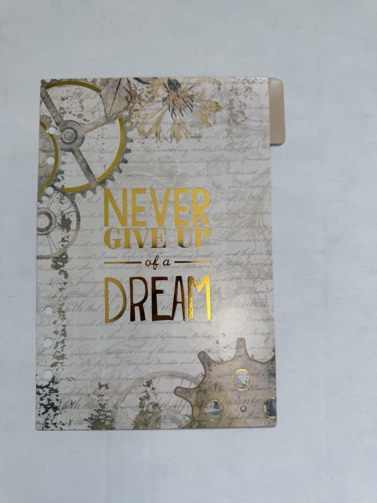 LV GM Agenda ‘Never Give Up’ Planner Dividers/ Planner Inserts