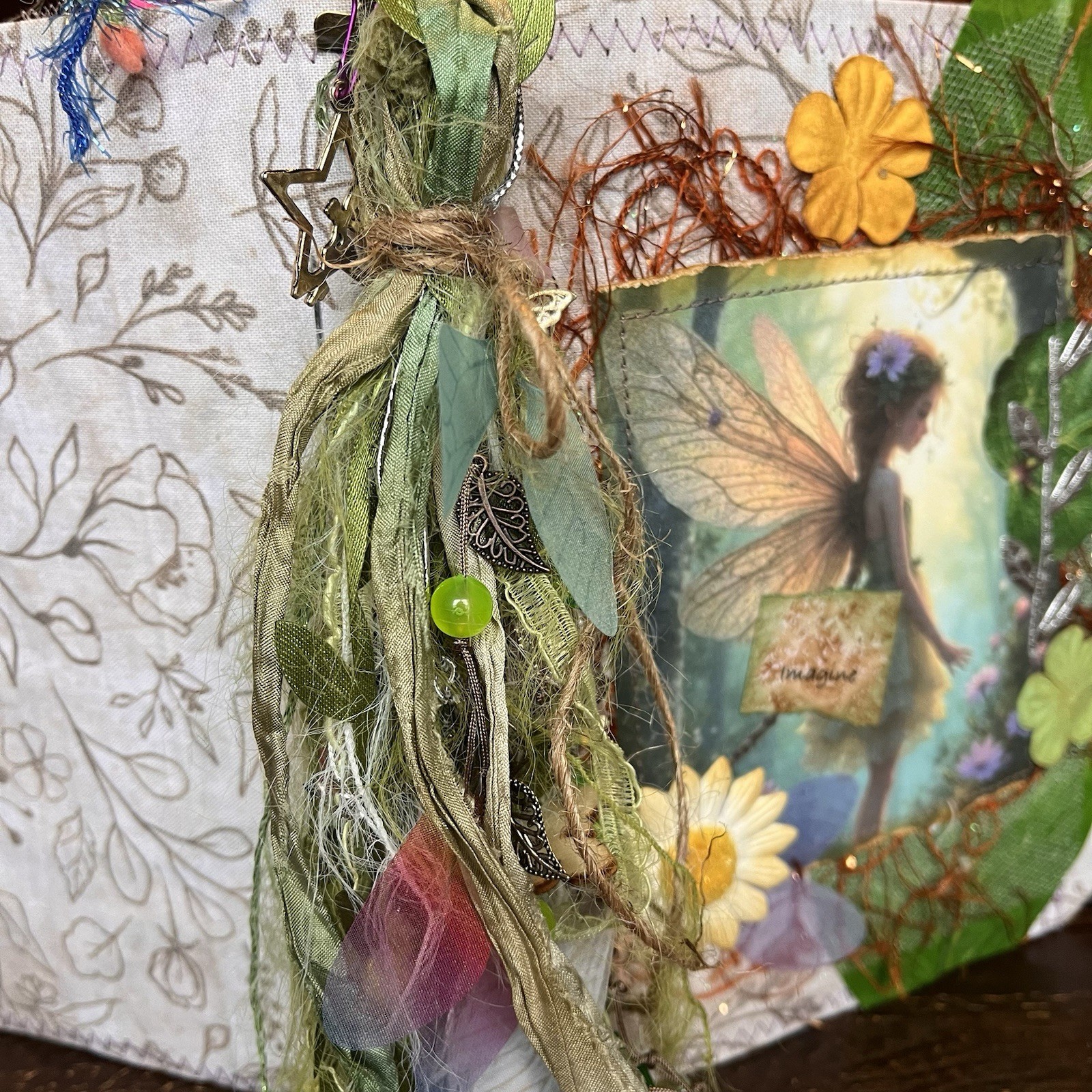 Fairy Junk Journal Grungy Floral Woodland Forest Boho Softcover 3 Signatures