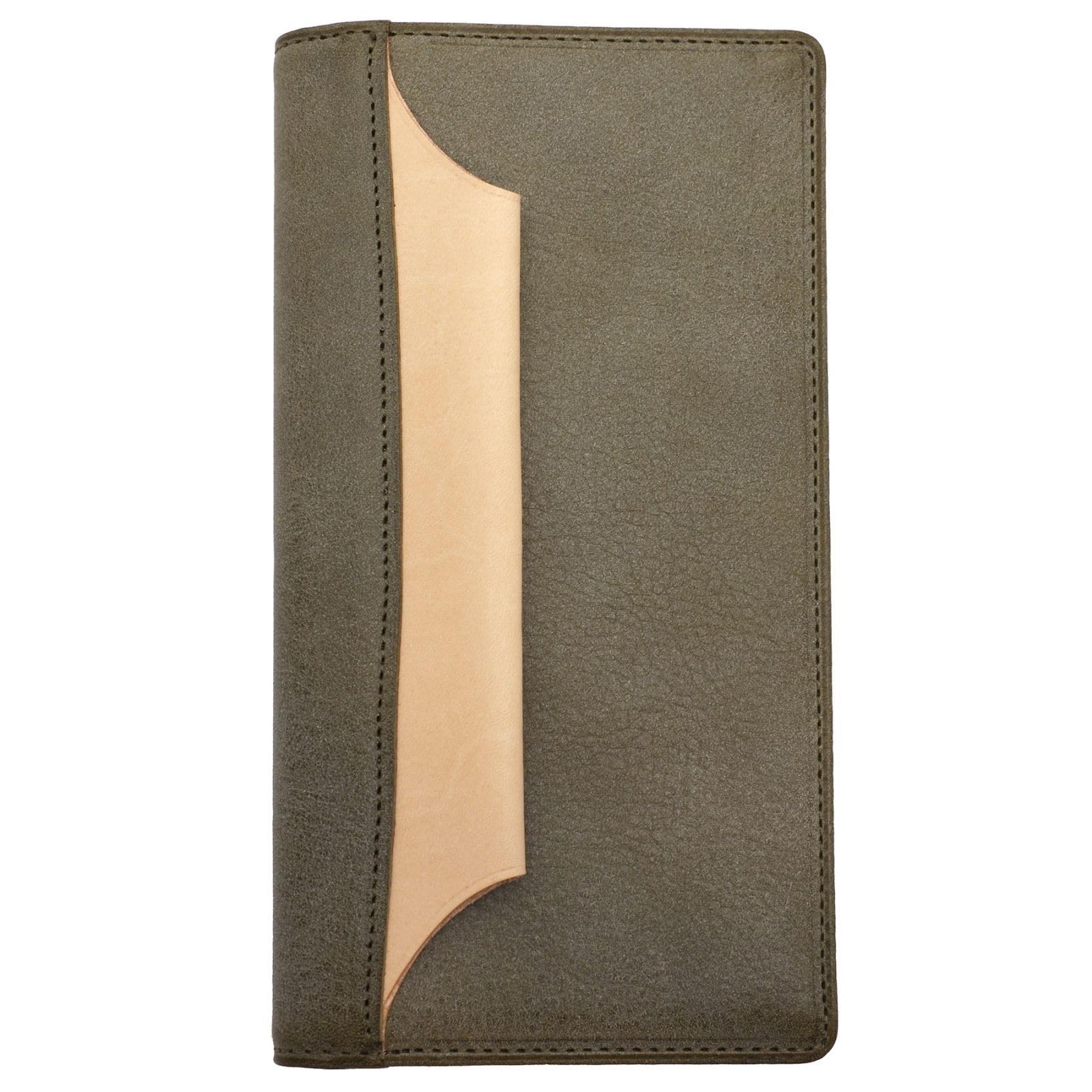 DESIGNPHIL N/PEARCE Narrow Size 11mm Green Genuine Leather System Planner