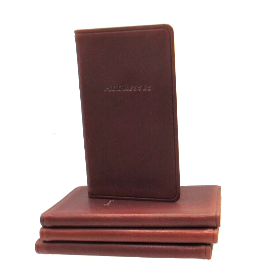 Address Book 3×5″ Pocket Size Leather Soft Cover Graphic Image CLAY List$40