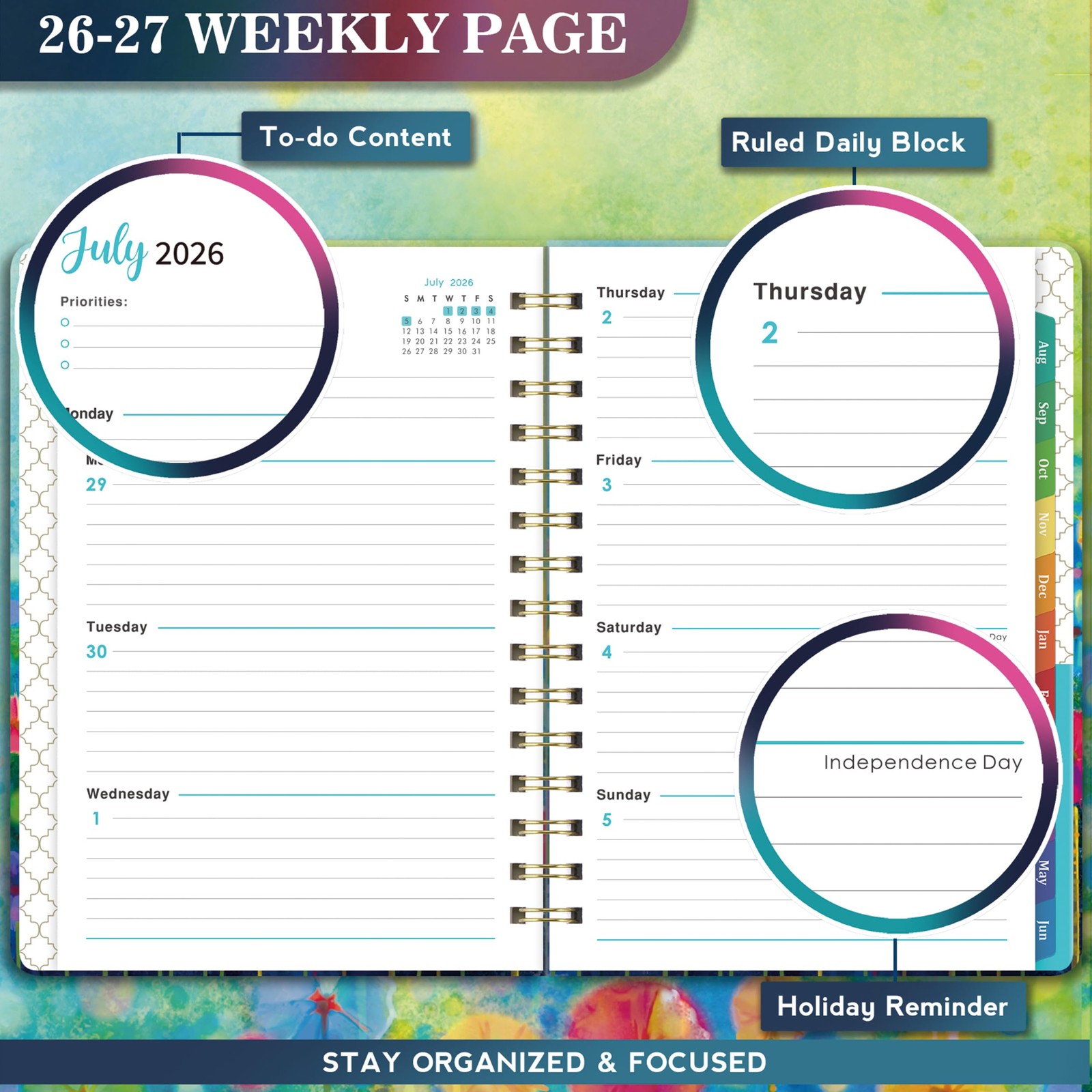 2026-2027 Planner – 2026-2027 Planner Weekly and Monthly, Calendar Monthly Pl…