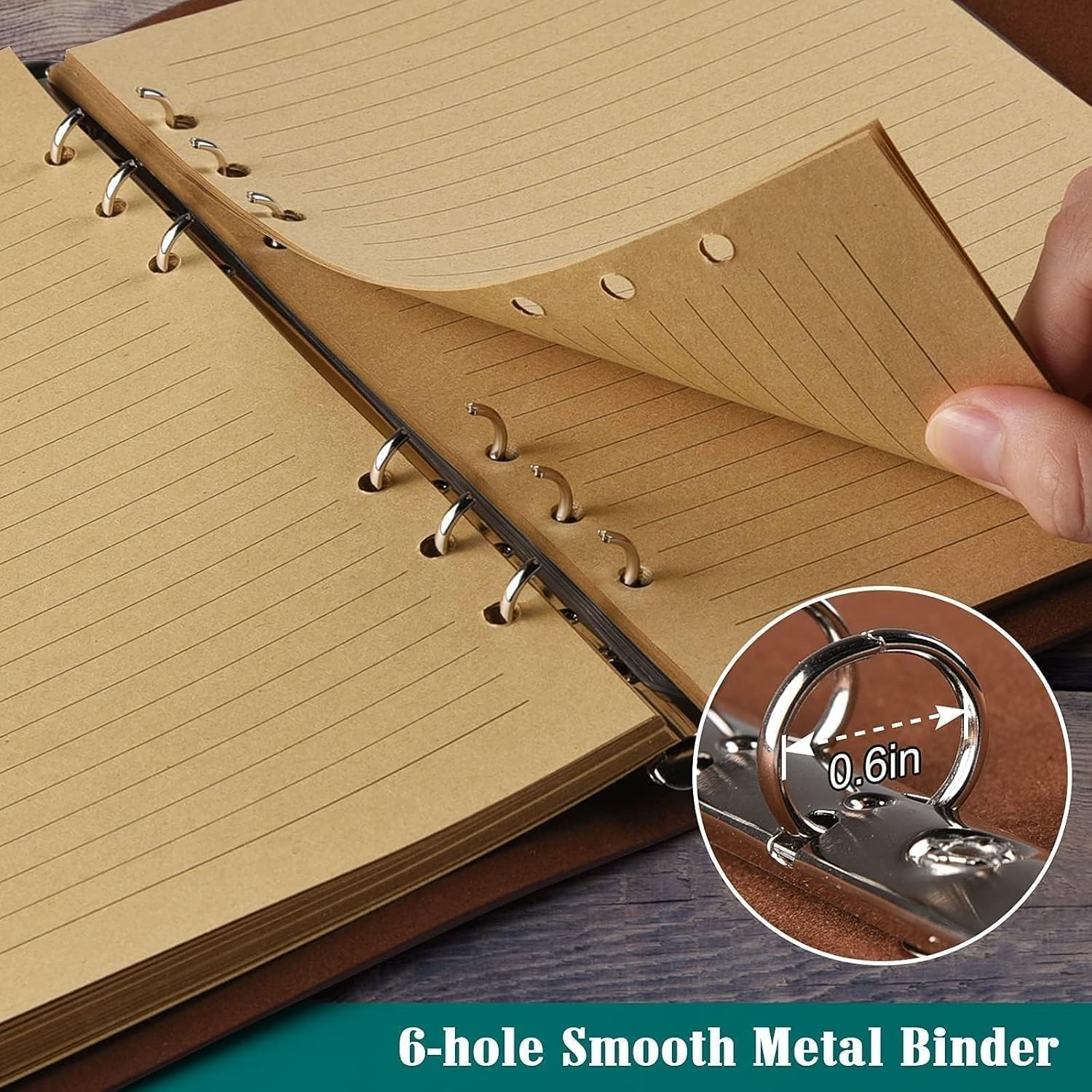 Leather Journal Notebook, Refillable Writing Journal Diary Planner，Gifts For …