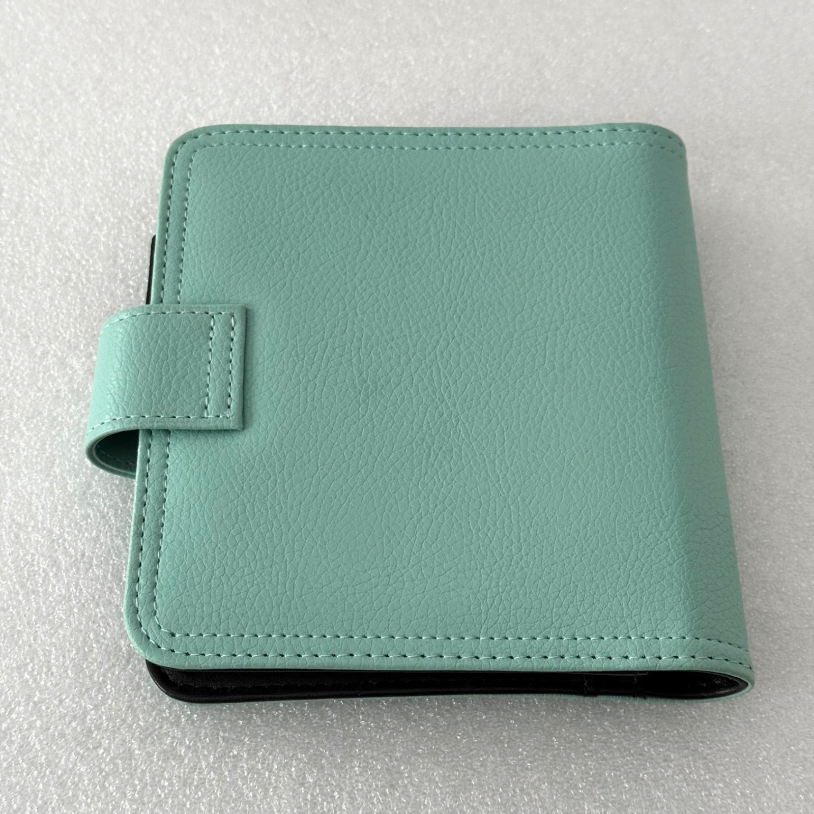 Franklin Covey Mint Green Planner Organizer Clutch 6 1/8” X 5.75” Faux Leather