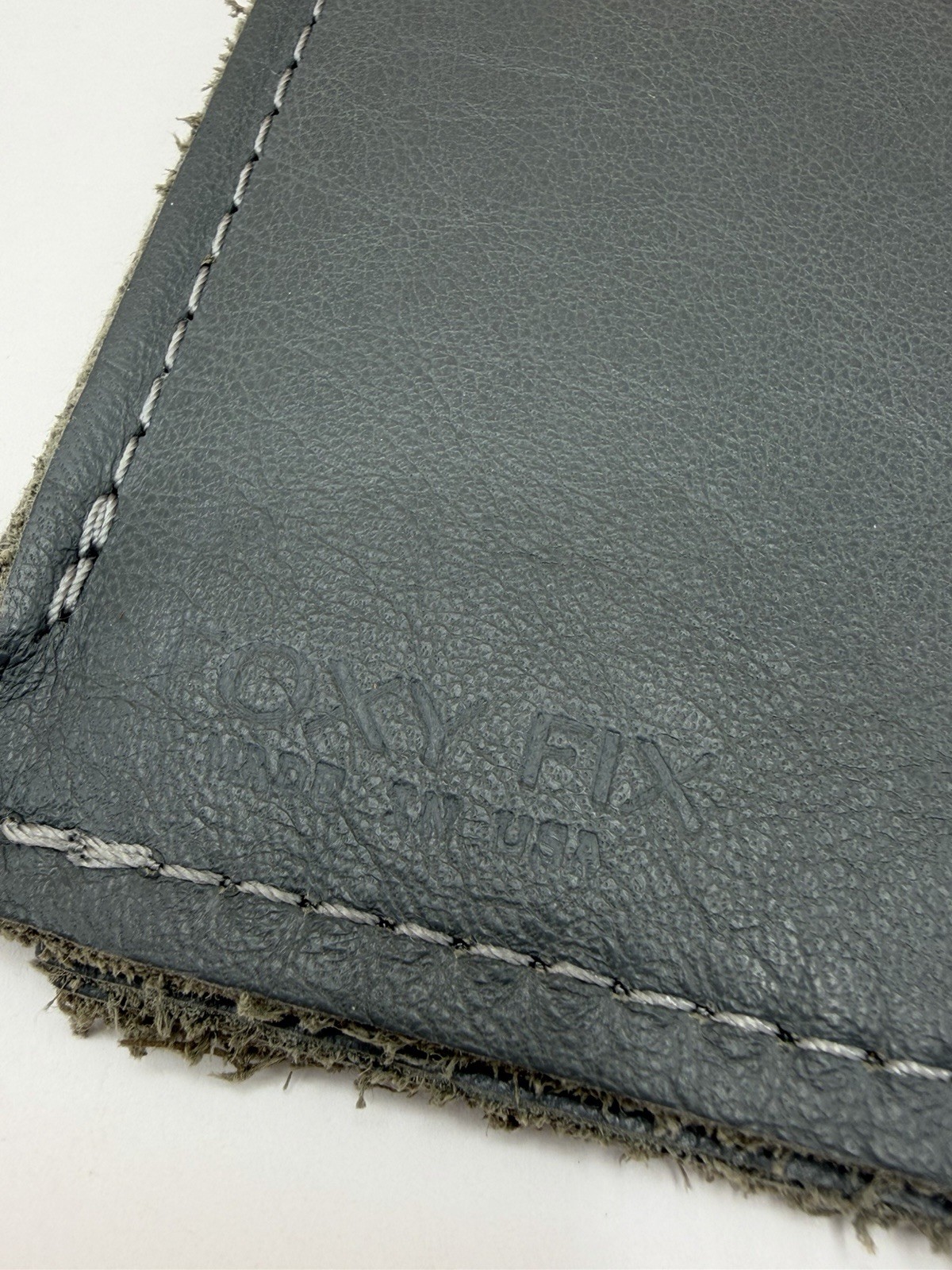 Foxy Fix Passport Leather Wallet TN Cover Gray Zip Pocket Traveler’s Notebook