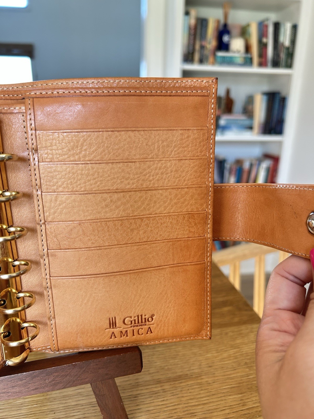 Gillio Firenze Pocket Mia Cara Undyed Epoca Leather with Amica Misprint