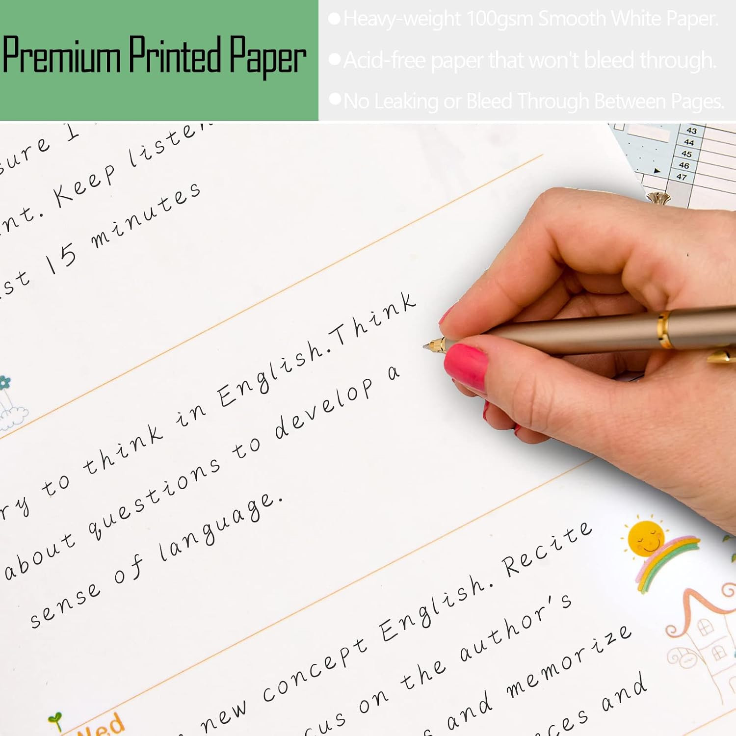 A6 Planner Inserts Weekly Planner Refills, 90 Pages Colorful 6-Ring Loose-leaf P