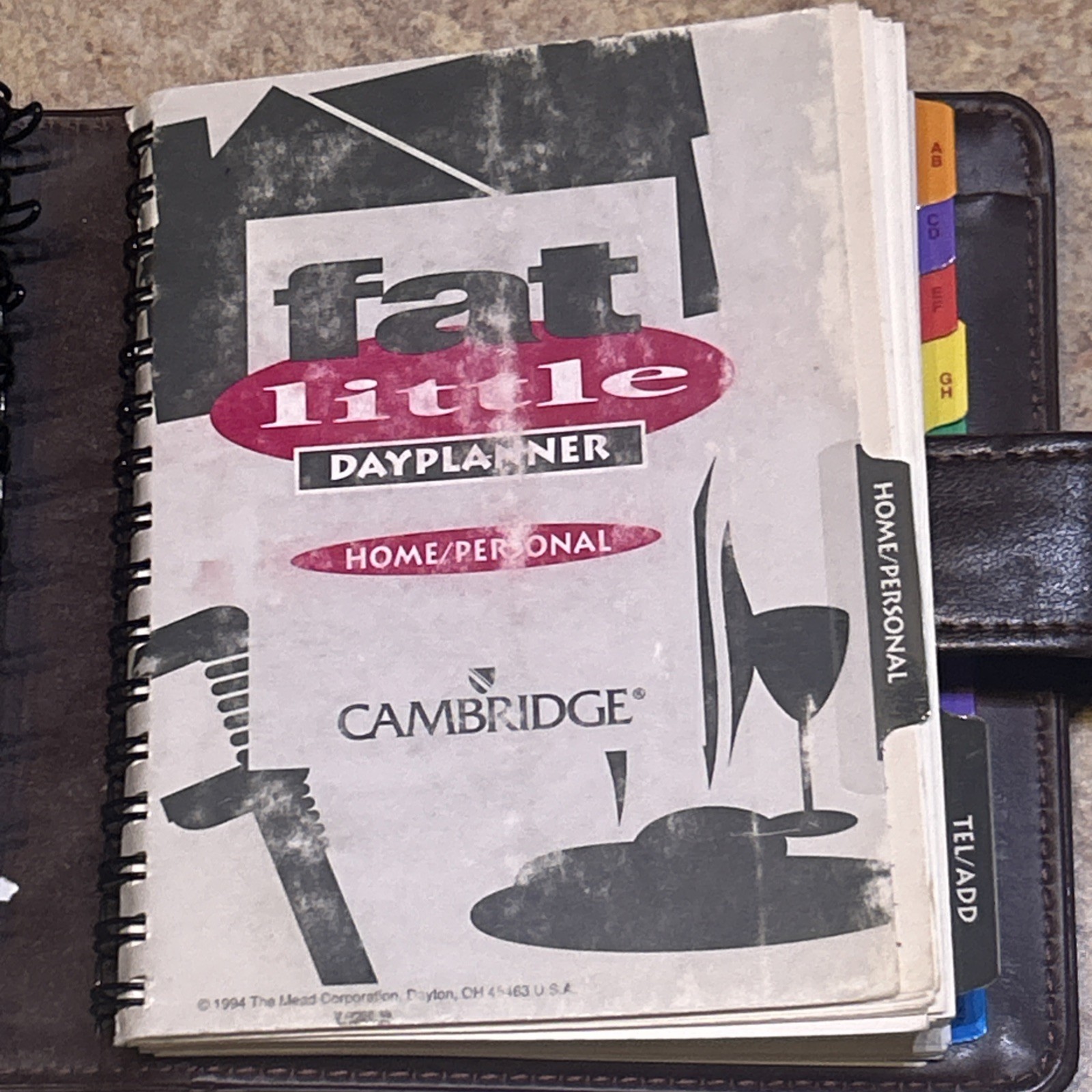 1994 Cambridge Fat Little Planner Mostly Unused And In Good Condition