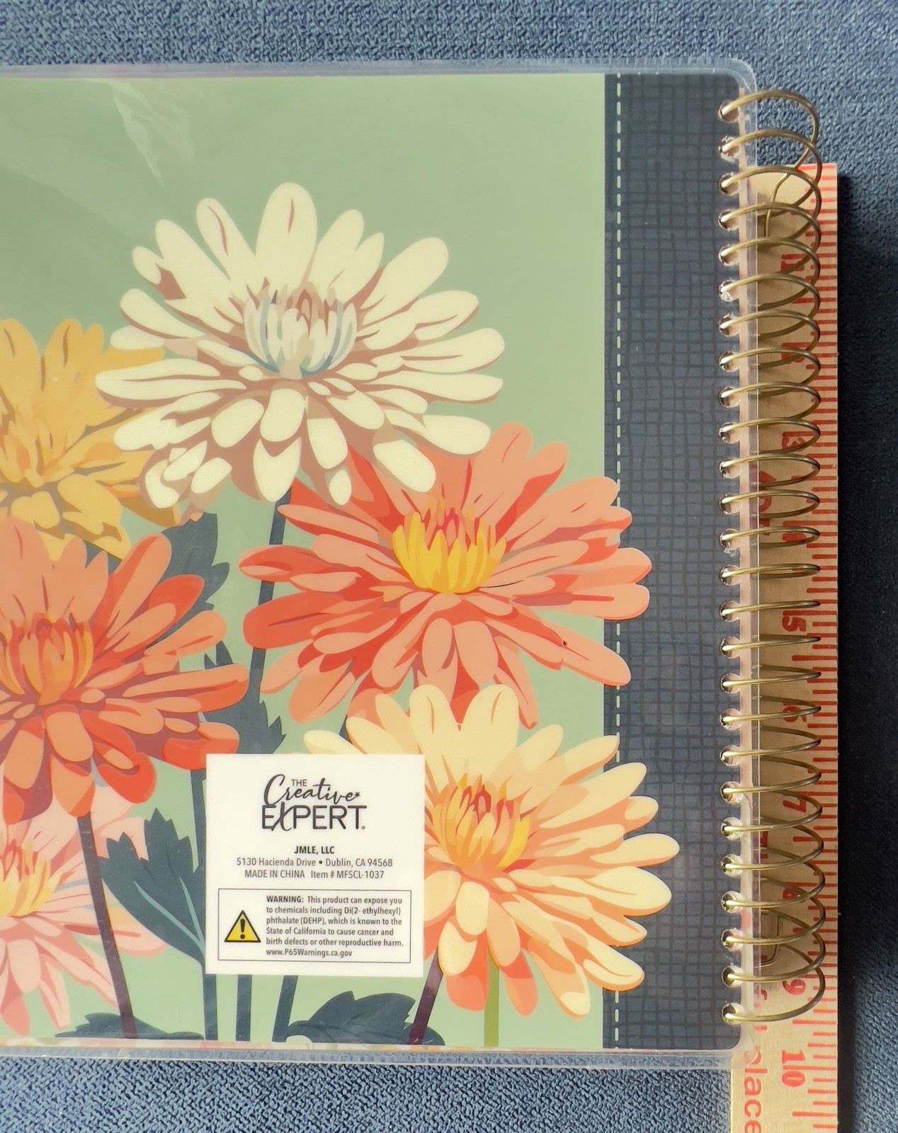 17 Month Planner ZINNIA GARDEN Aug 2025 -Dec 2026 Weekly Planning Note Page Gift
