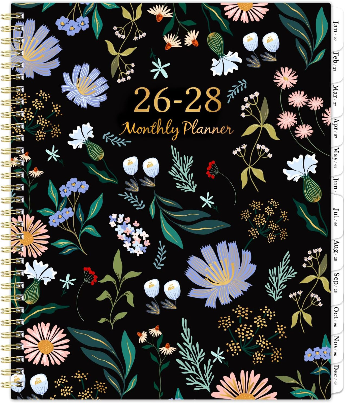 Monthly Planner 2026 2028 2 Year Calendar July June 9×11 Twin-wire Binding