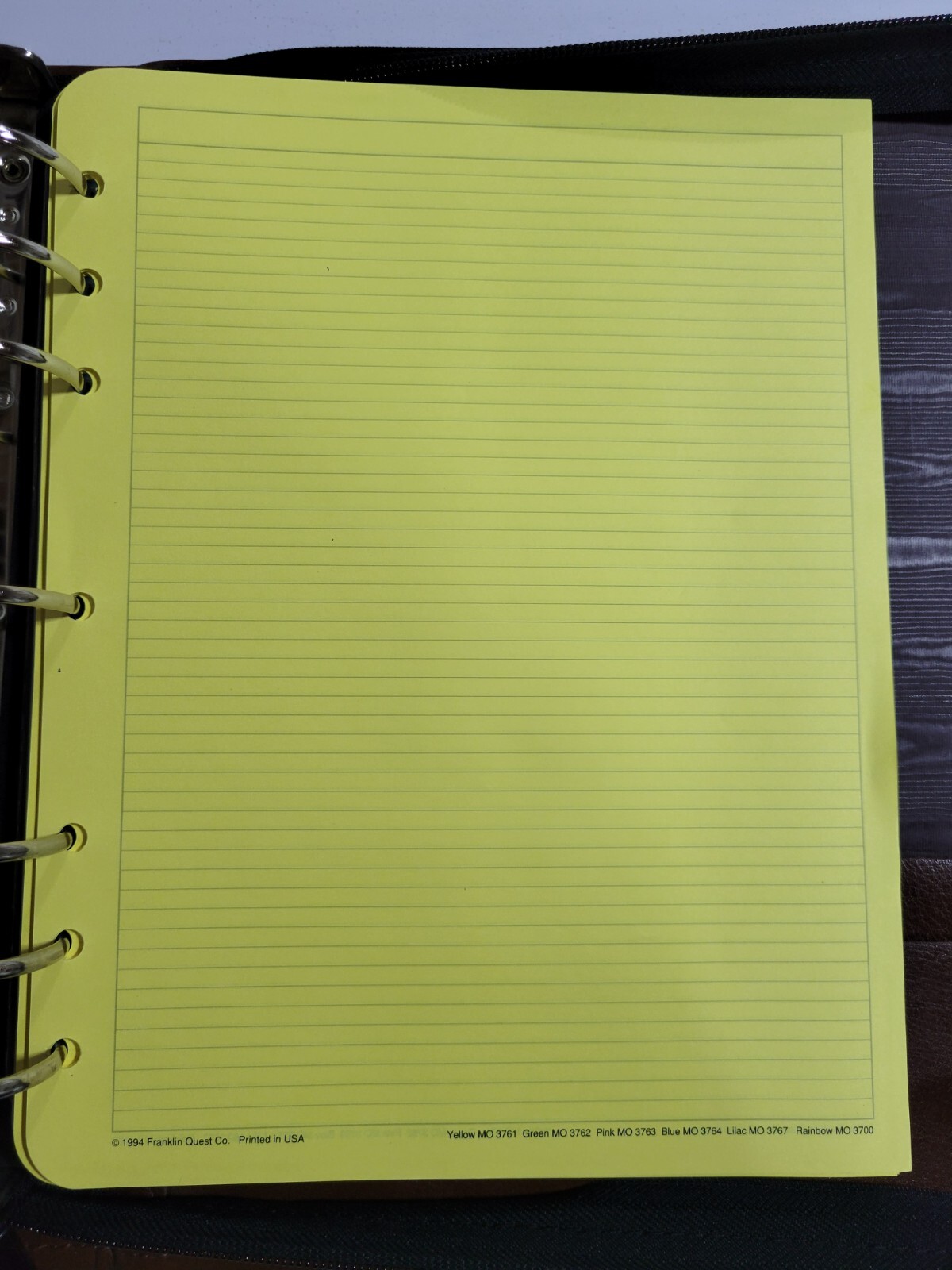 VTG Koloman Handler Brown Leather 7 Ring Binder Zip Close Franklin Quest Inserts
