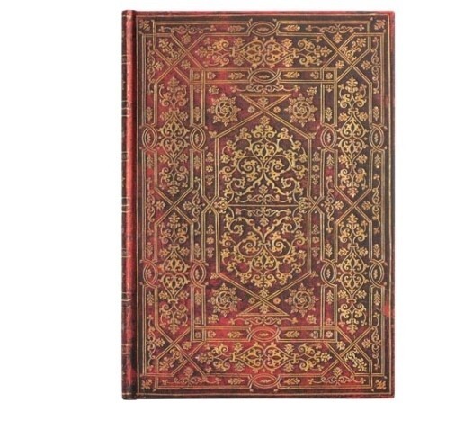 New Paperblanks Journal Midi 7X5″Lined Carta Conde EVANGELINE Red gift Hardcover