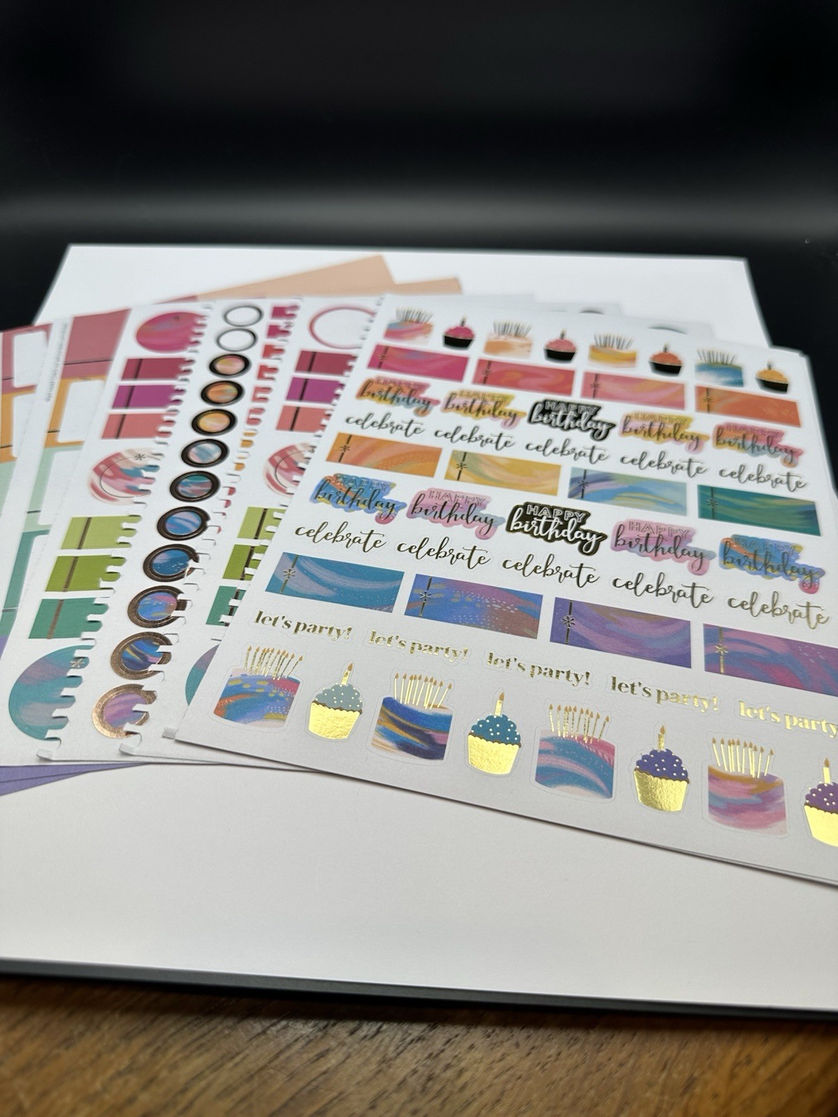 Lot of 9 Erin Condren LifePlanner Accessories for 7”x9” Coiled Inspire Planner