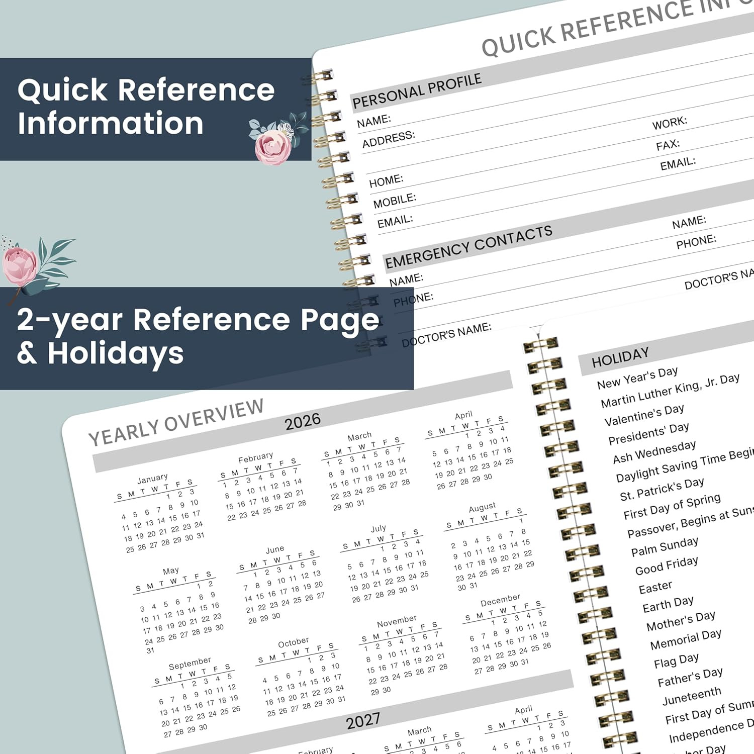 Appointment Book 2026-2027 – Daily Planner 2026-2027, Jul. 2026 – Jun. 2027, Wee