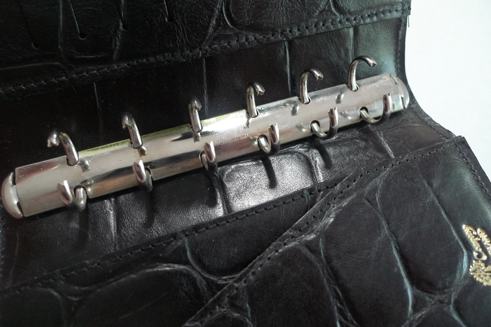 MULBERRY – POCKET BOOK AGENDA – MADE @ UK – BLACK CONGO LEATHER – NEW OLD STOCK