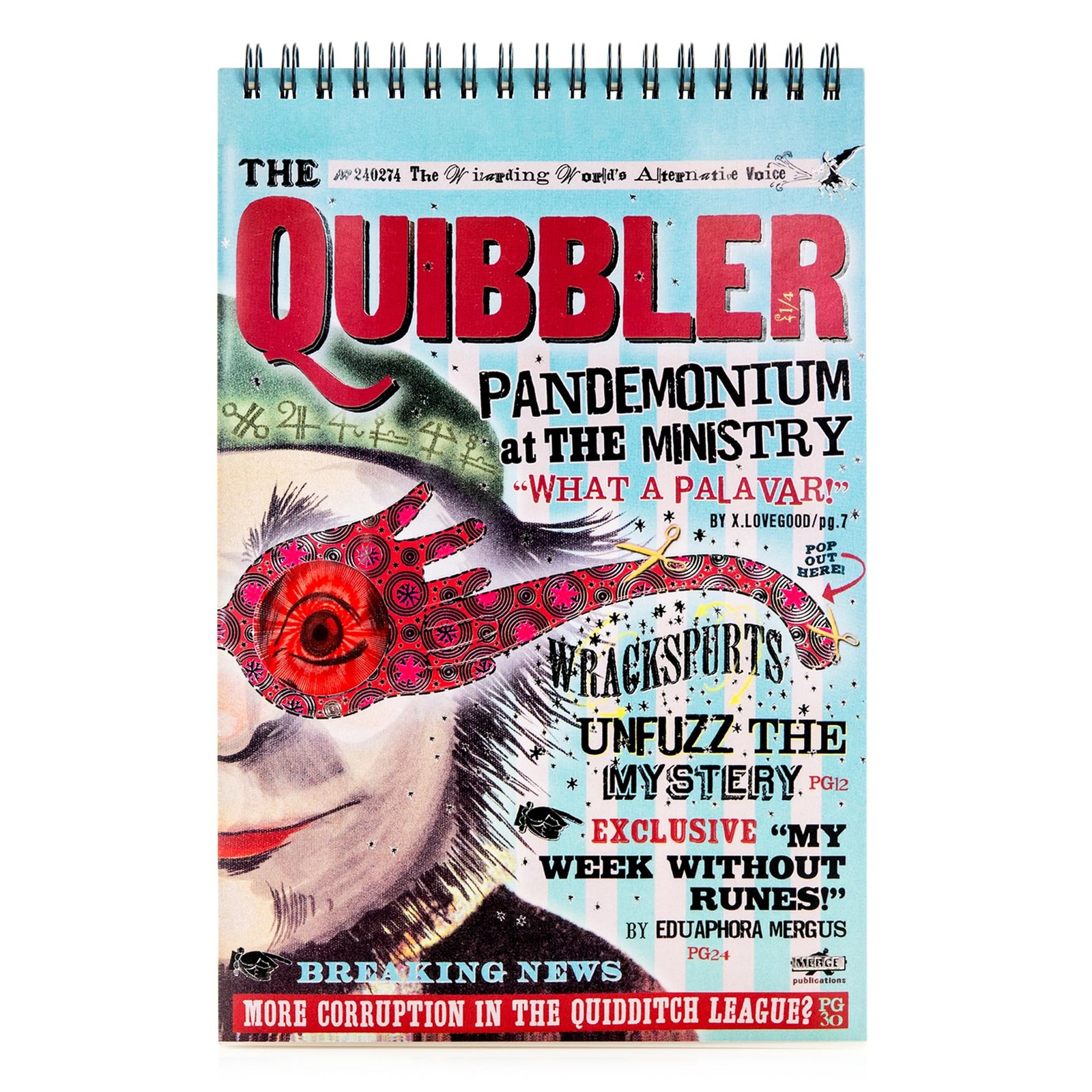 CON*QUEST Harry Potter The Quibbler Stationery Gift Set, Multi-colored