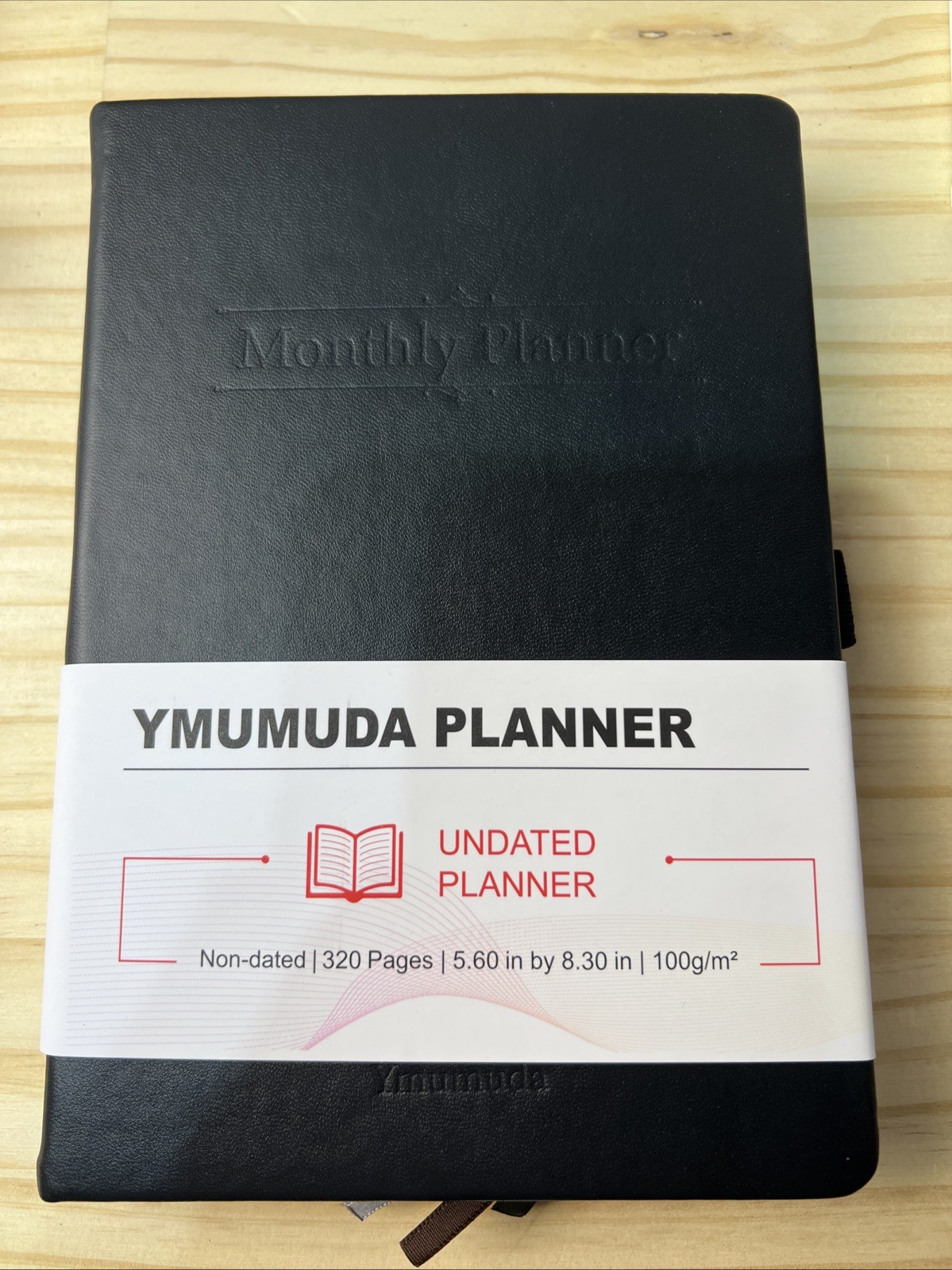 YMUMUDA UNDATED PLANNER WEEKLY MONTHLY 320 PAGES 5.6″ x 8.3″ BLACK