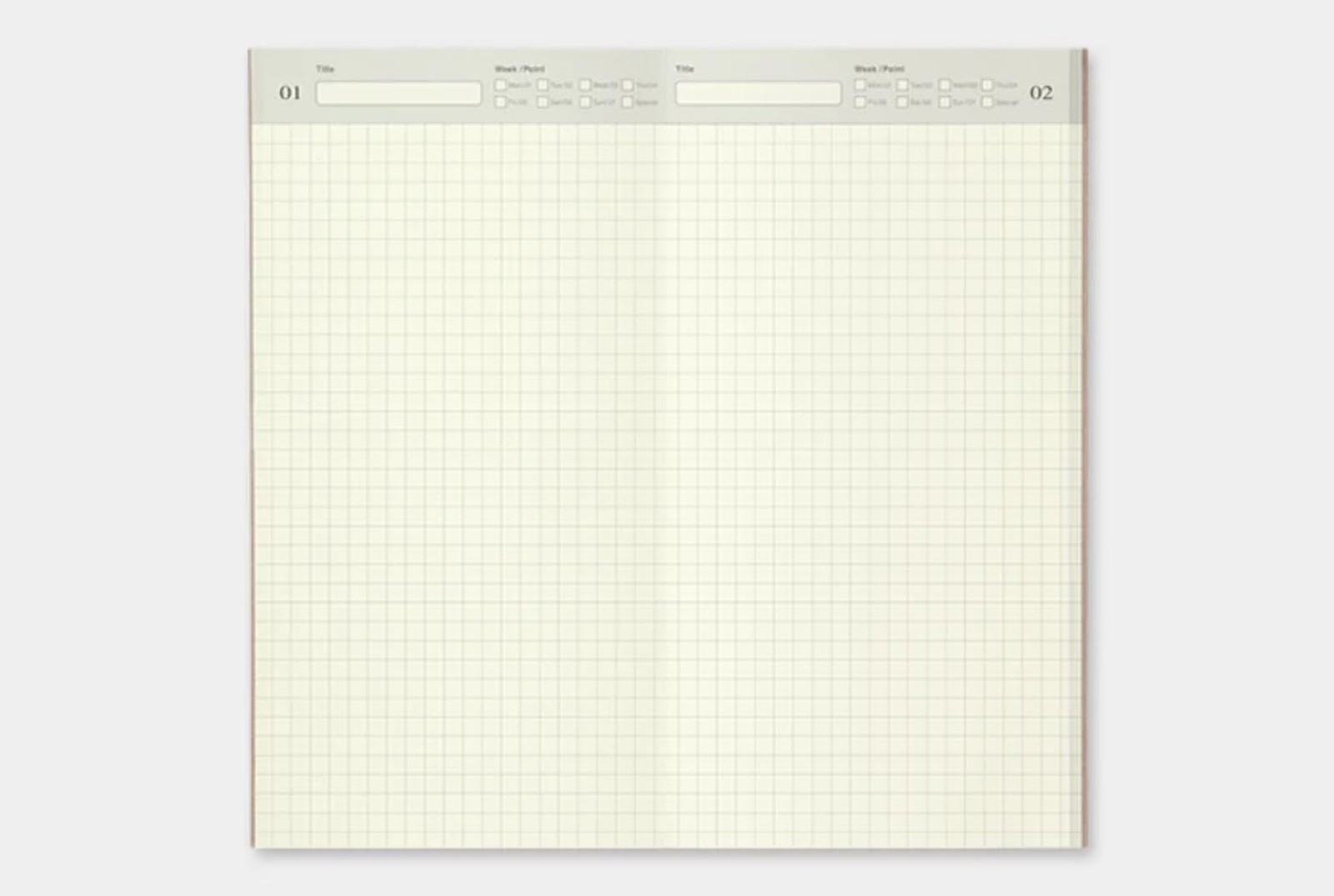 Designphil Midori Traveler’s Notebook (Refill 003) Blank