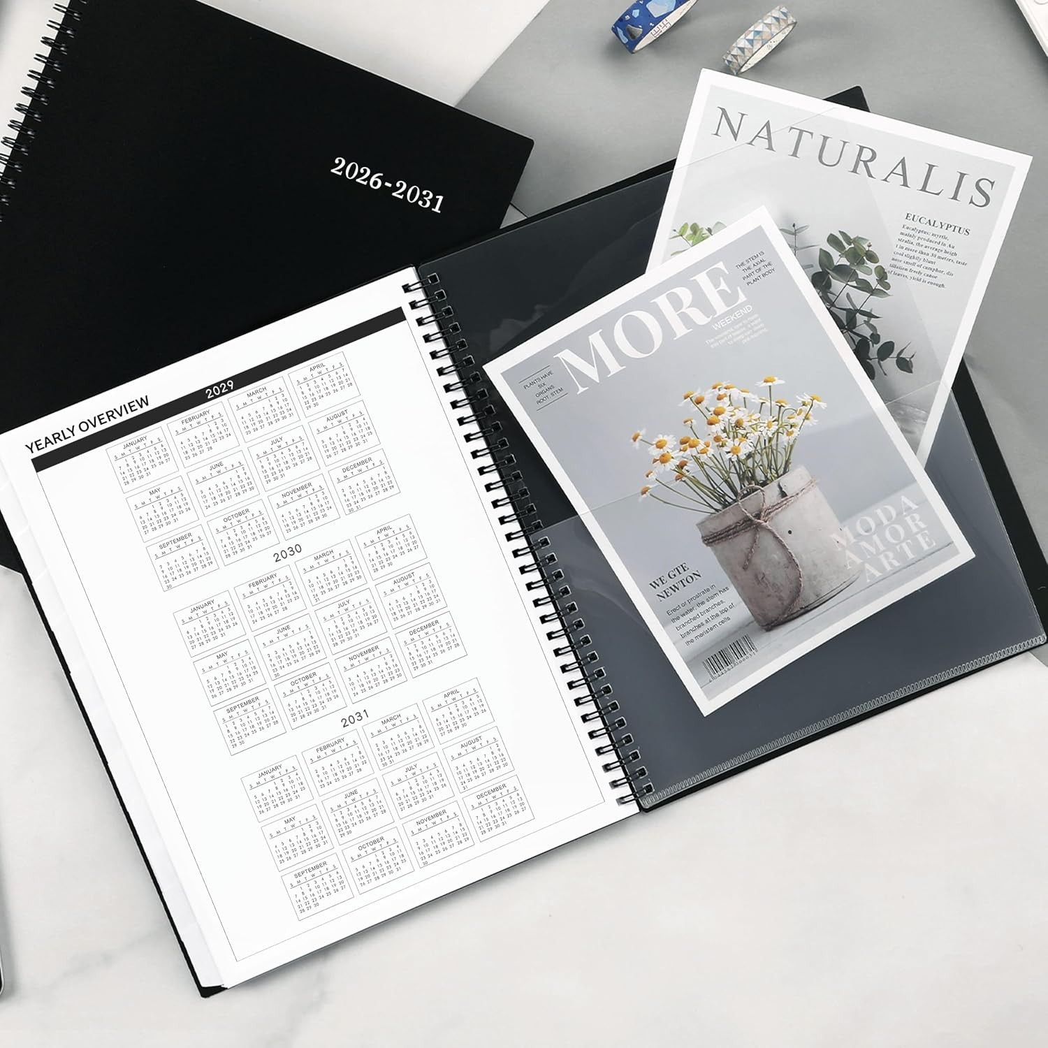 2026-2031 Monthly Planner: Flexible Cover, Holidays Marked & Goal Motivation