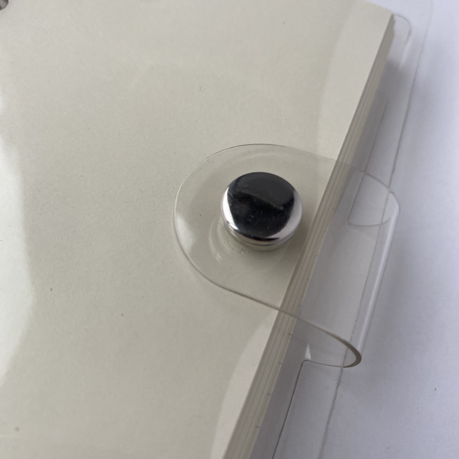 A7 Binder 6 Ring Budget Binder Clear PVC Planner Cover Notebook Shell Paper