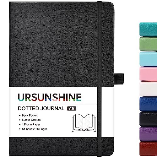 Dotted Journal Numbered Index Pages Hard Cover Notebook Thick Paper Book