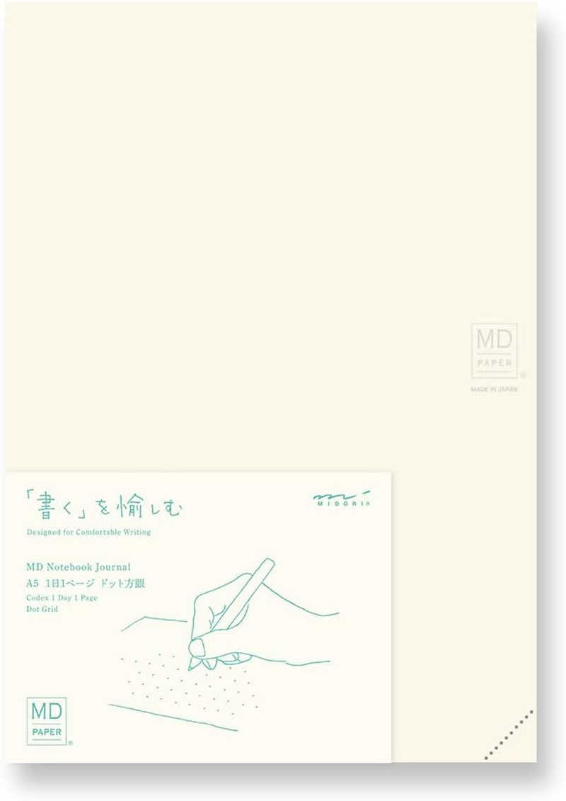 A5 Dot Grid Notebook Journal 1 Page Per Day MD Notebook 15313006