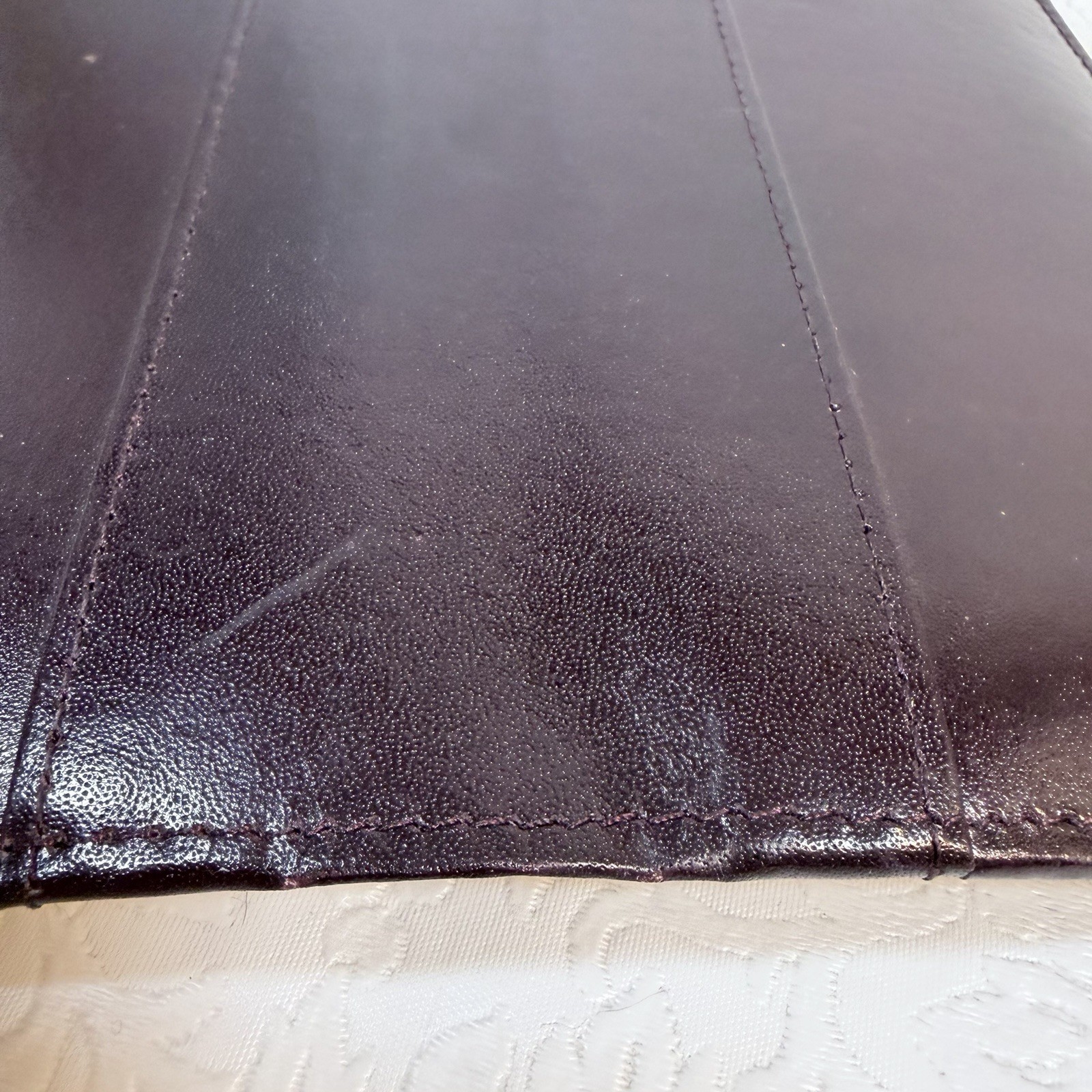 Vintage Protocol Burgundy Faux Leather Planner x Pocket Organizer 3.75×6.75