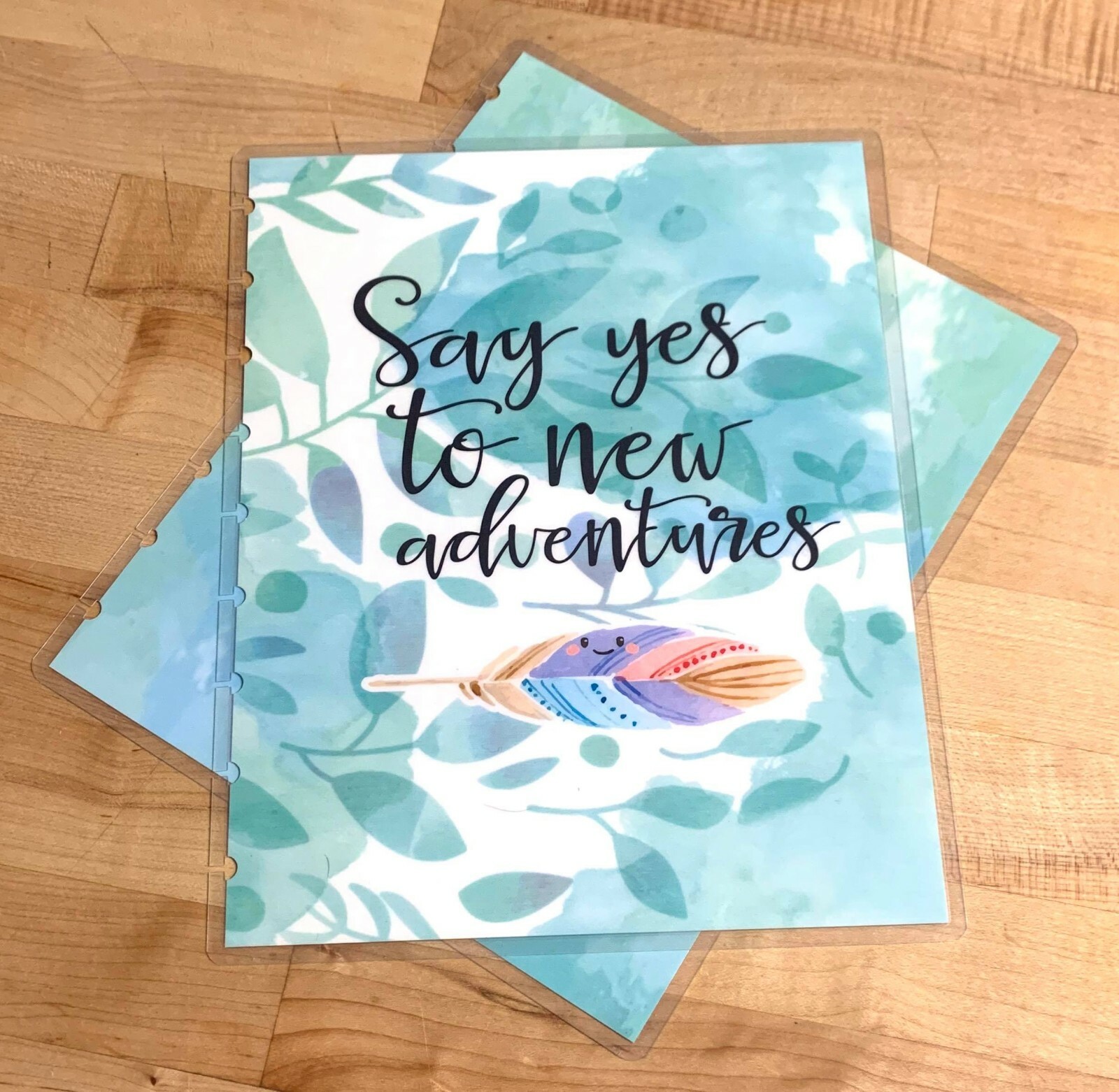 ‘Say Yes to New Adventures’ Quote Cover Set 4 use w/ the Happy Planner