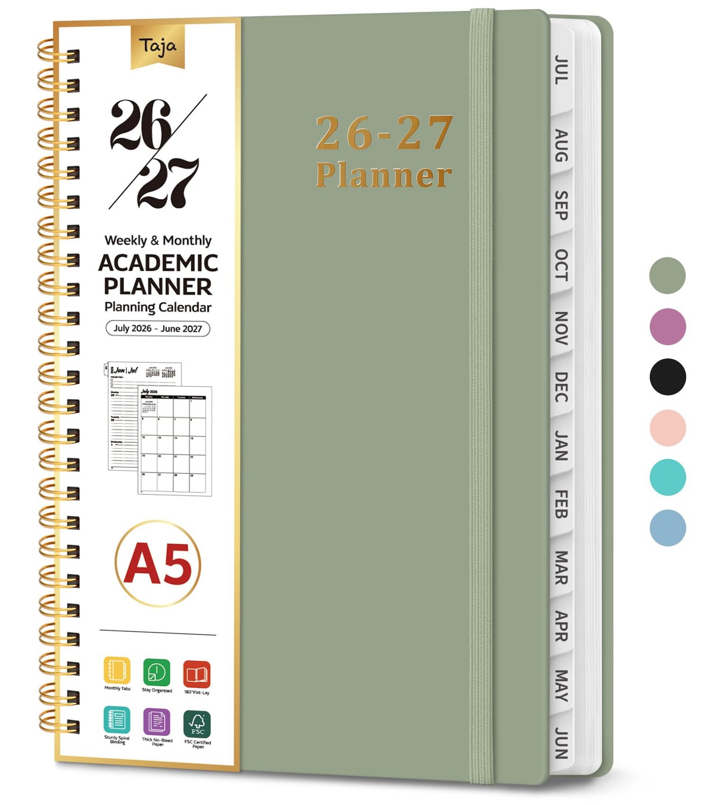 Planner 2026-2027, 6.3″ x 8.5″ Weekly and Monthly Academic Year Planner Calen…