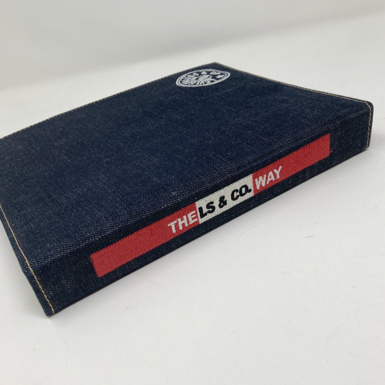 Levis Strauss & Co Denim 3-Ring Binder Employee Notebook VTG 8×10