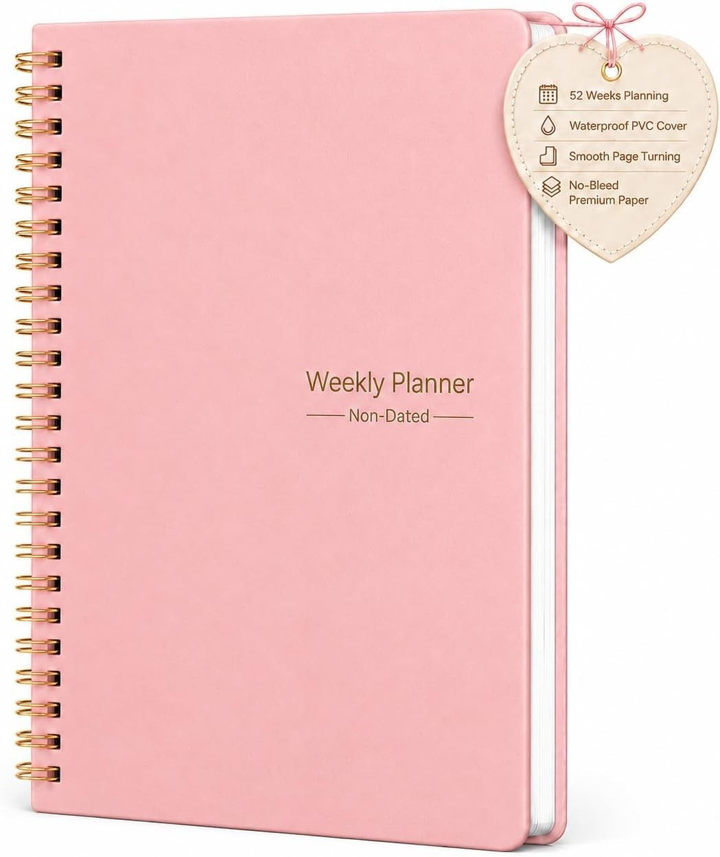 Chic A5 Weekly Planner & To-Do List Notebook with Habit Tracker – 5.7 x 8 inches