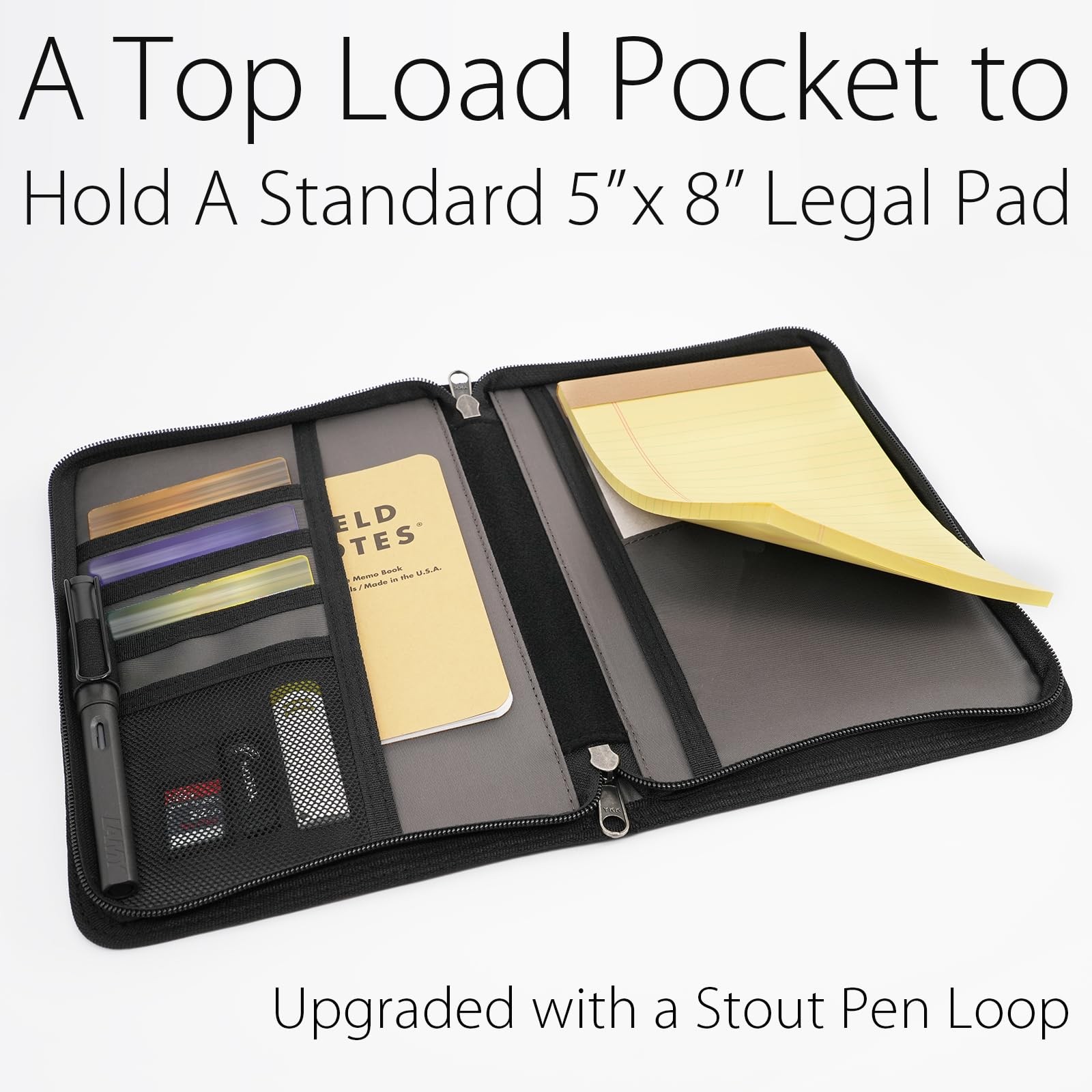 A5 Zipper Journal Notebook Cover with YKK Zipper for 5.5 x 8.25 Moleskine Cah…