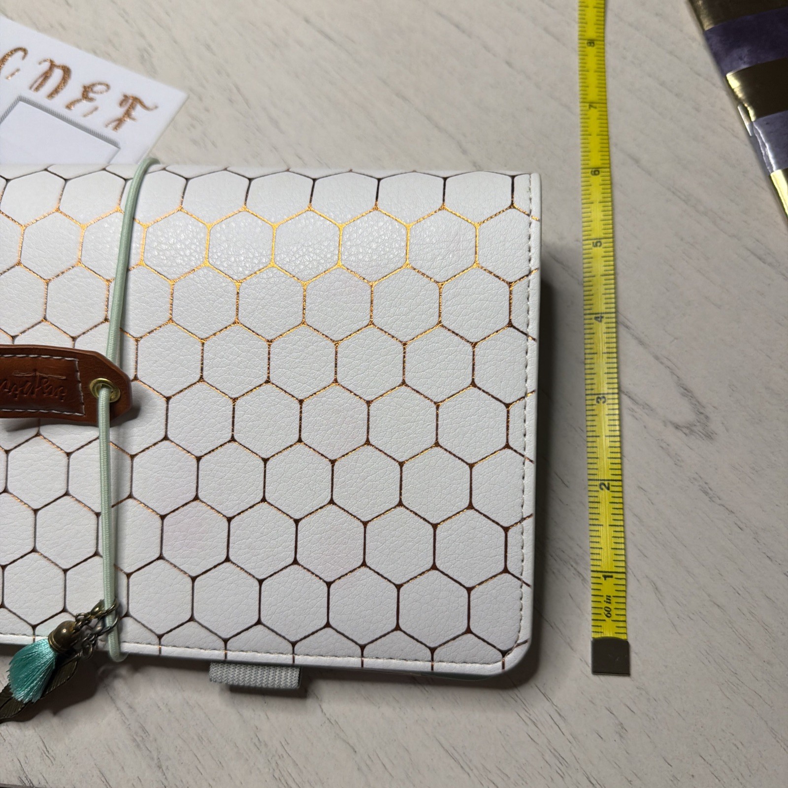 Webster Pages White Copper Hexagon Tn Inserts Stickers + Mystery Gifts Traveler