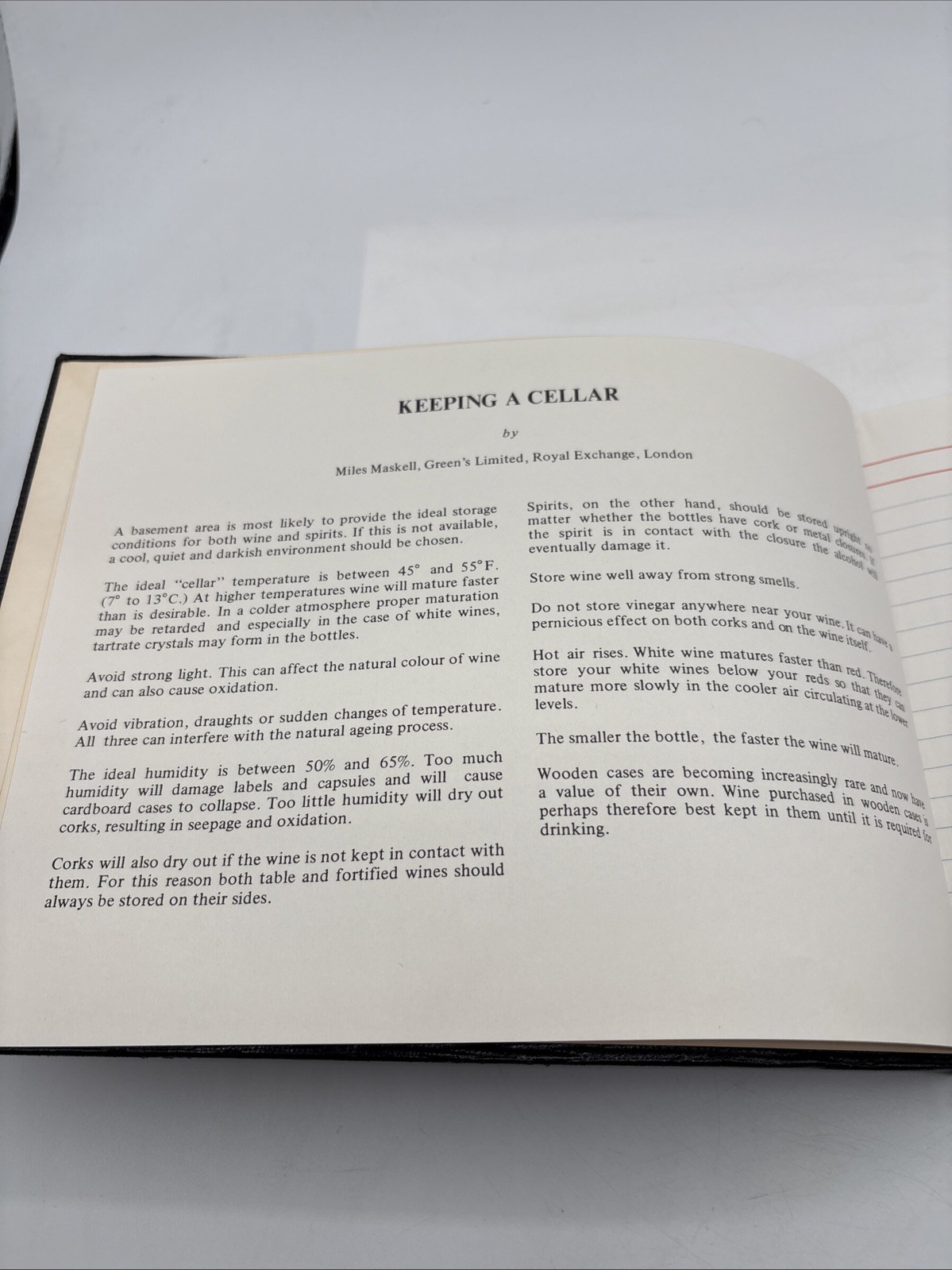 Smythson of Bond Street Cellar Book Leather Cover