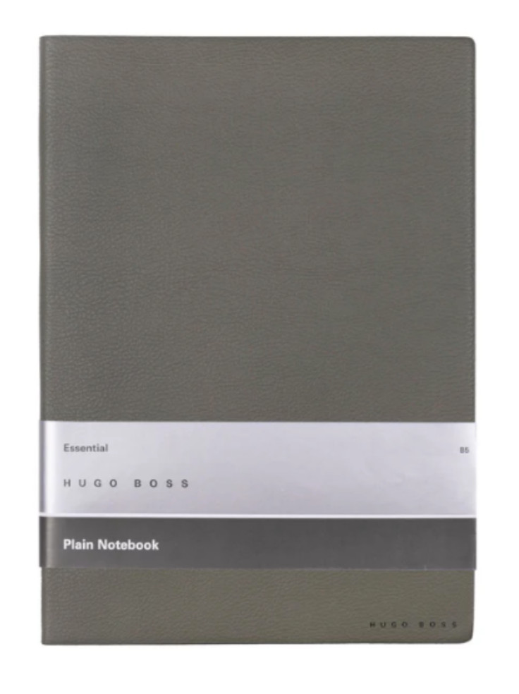 HTF Hugo Boss Plain Paper Notebook/ Journal 8.5”x6” (A-5) 160 Pgs Khaki