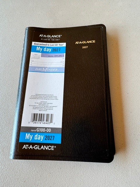 NEW 2027 At-A-Glance DayMinder G100-00 Daily Appointment Book, 5 x 8″