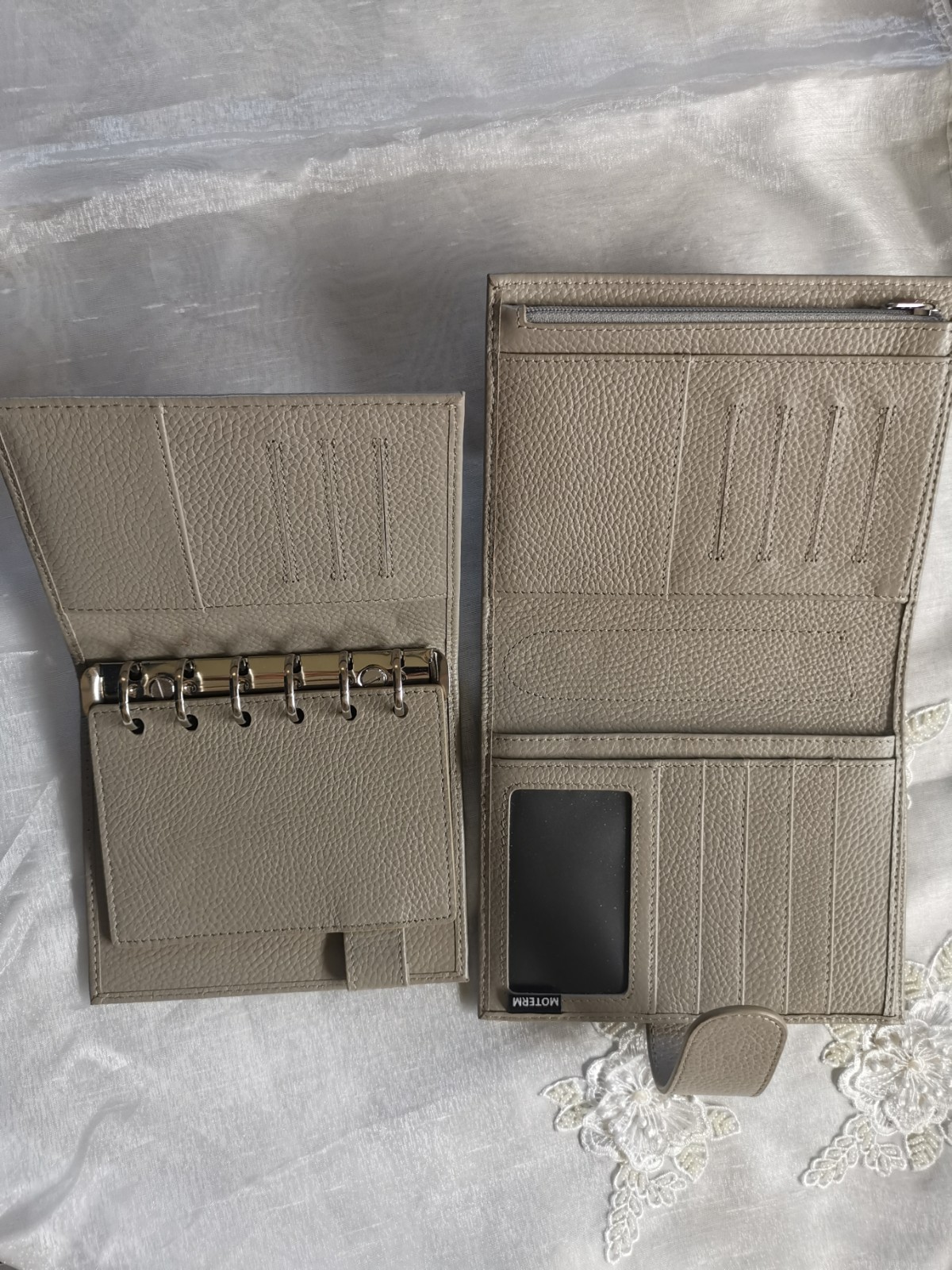 Moterm Versa Pocket Size Pebbled Grey Inner Book Binder Planner Only
