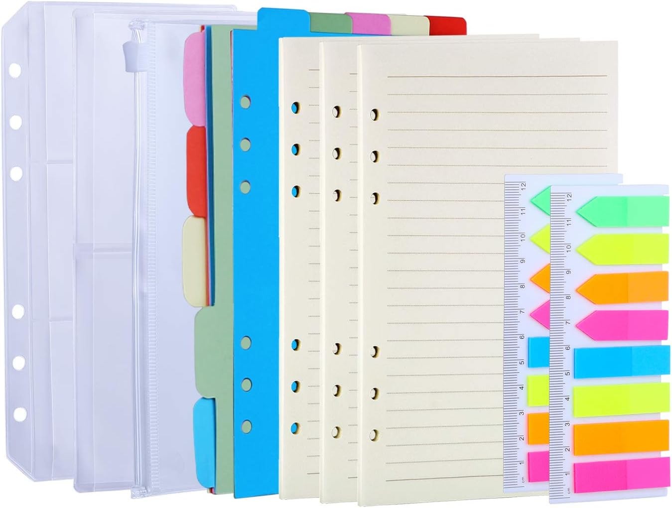 Antner A6 Refill Paper 3 Pack 45PCS A6 Binder Paper Planner – 2 Pack 160PCS