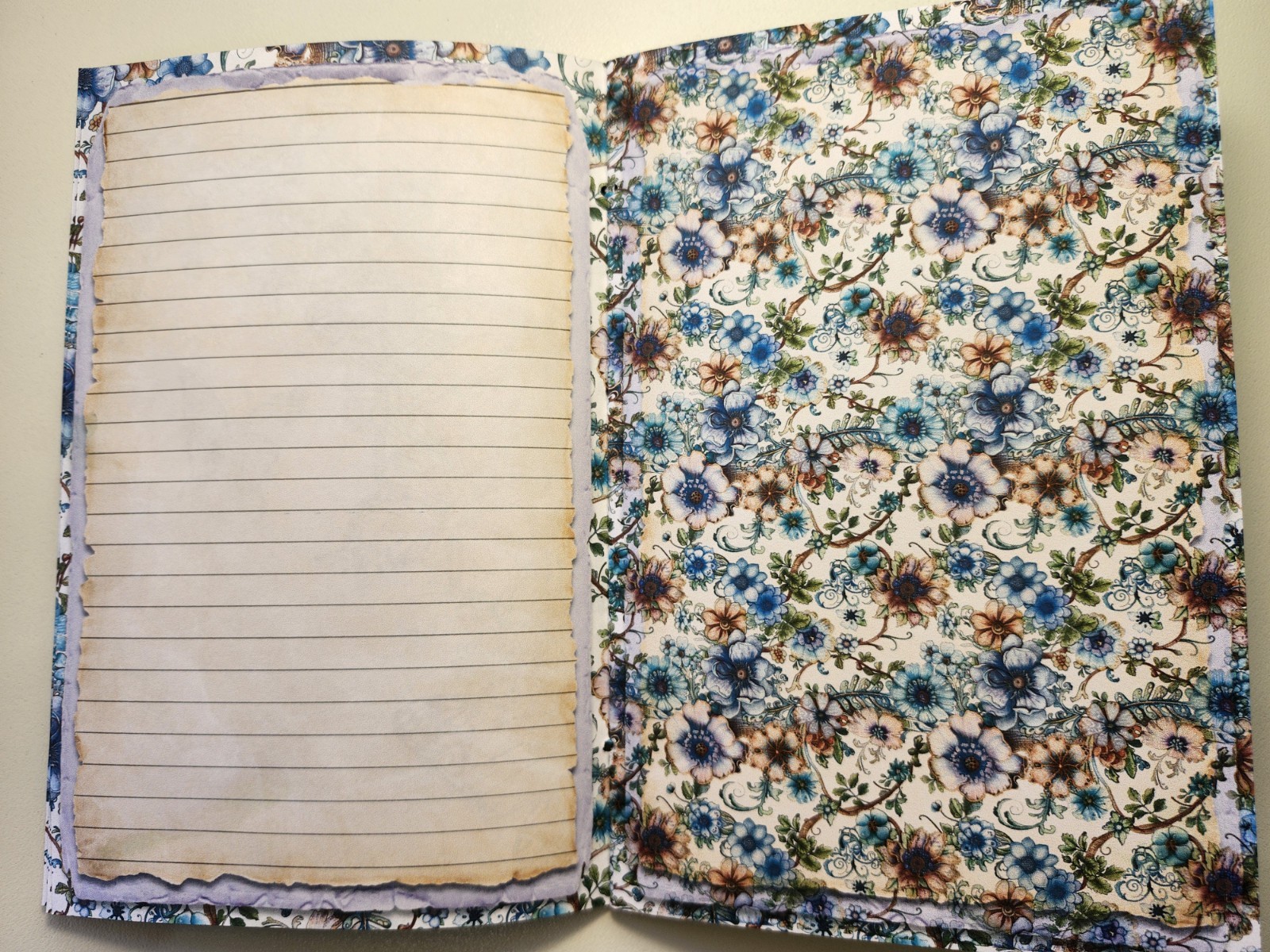 Junk Journal Blank Booklet “SPRING WITCH” HANDMADE 8.5″x5.5″ LG 40pgs