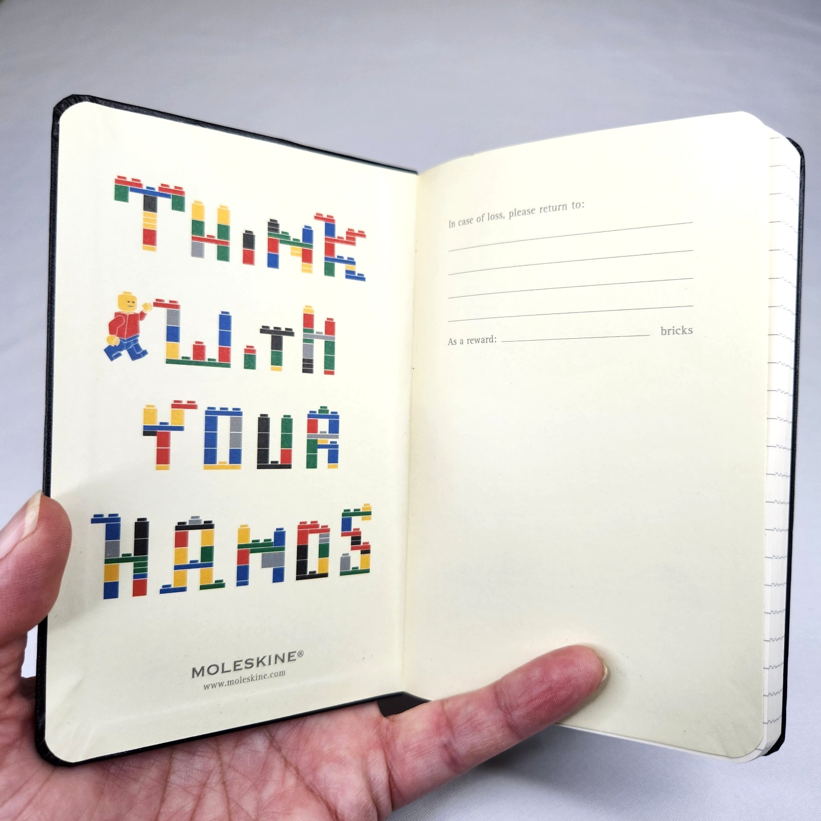 Moleskine LEGO Limited Edition Small Notebook 5.5×3.75 Hard Cover Lined Pages