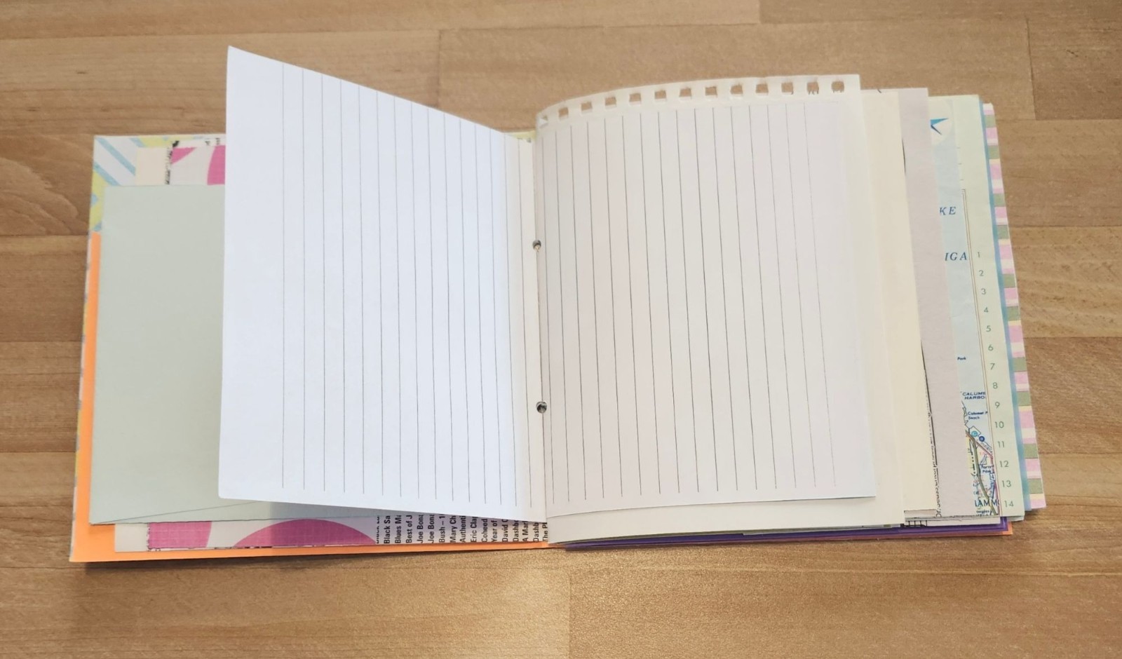 Colorful Floral Junk Journal Handmade 96 pages