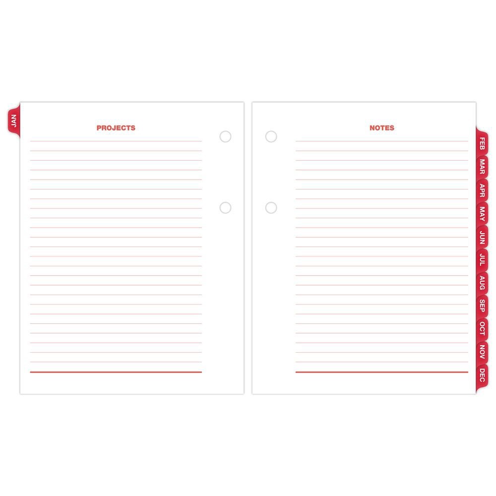 2026 At-A-Glance E919-50 Compact Daily Calendar Refill with Tabs, 3 x 3-3/4″