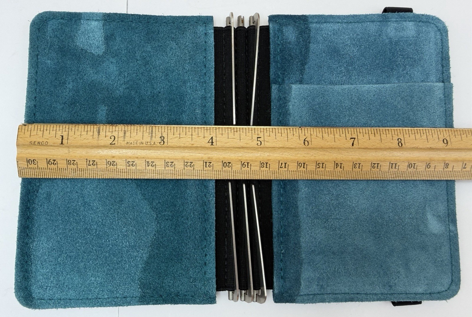 Roterfaden Taschenbegleiter WK_12 A6 Gray Teal Leather Notebook Cover Germany