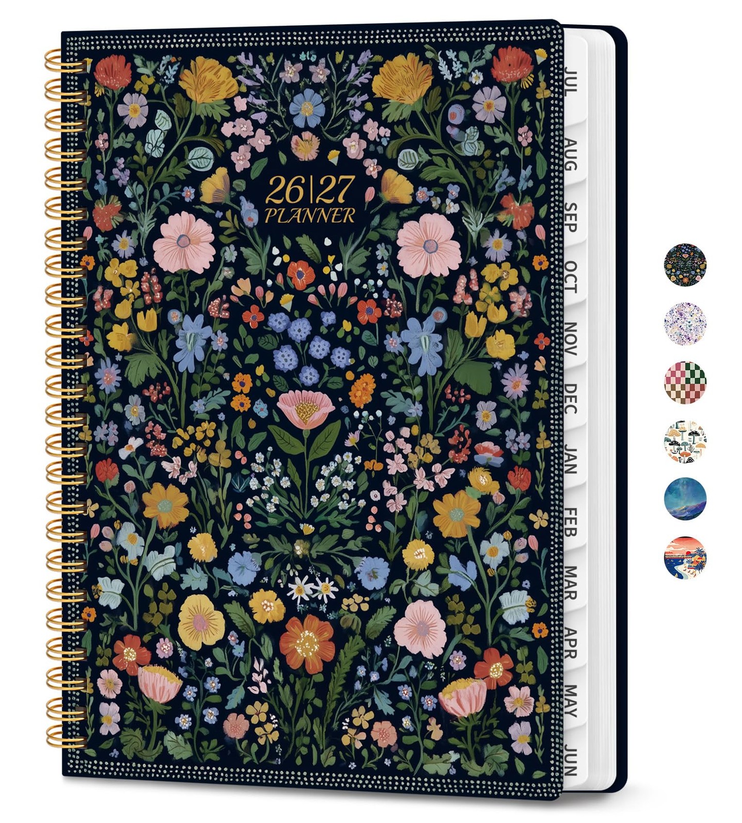 Planner 2026-2027, Academic Weekly 6.3″x8.5″ (A5), A-Garden of Whimsy