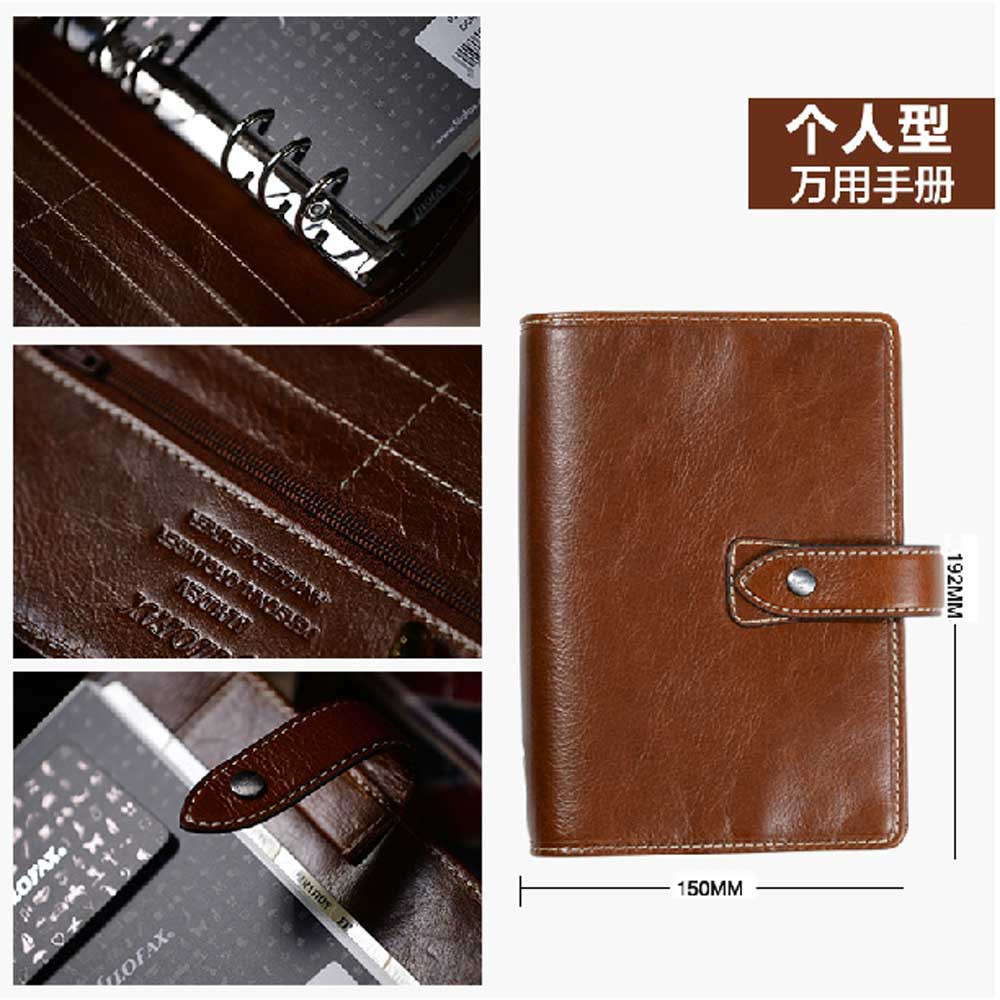 Filofax Personal Size Malden Organiser Planner Diary Book Ochre Leather 025808