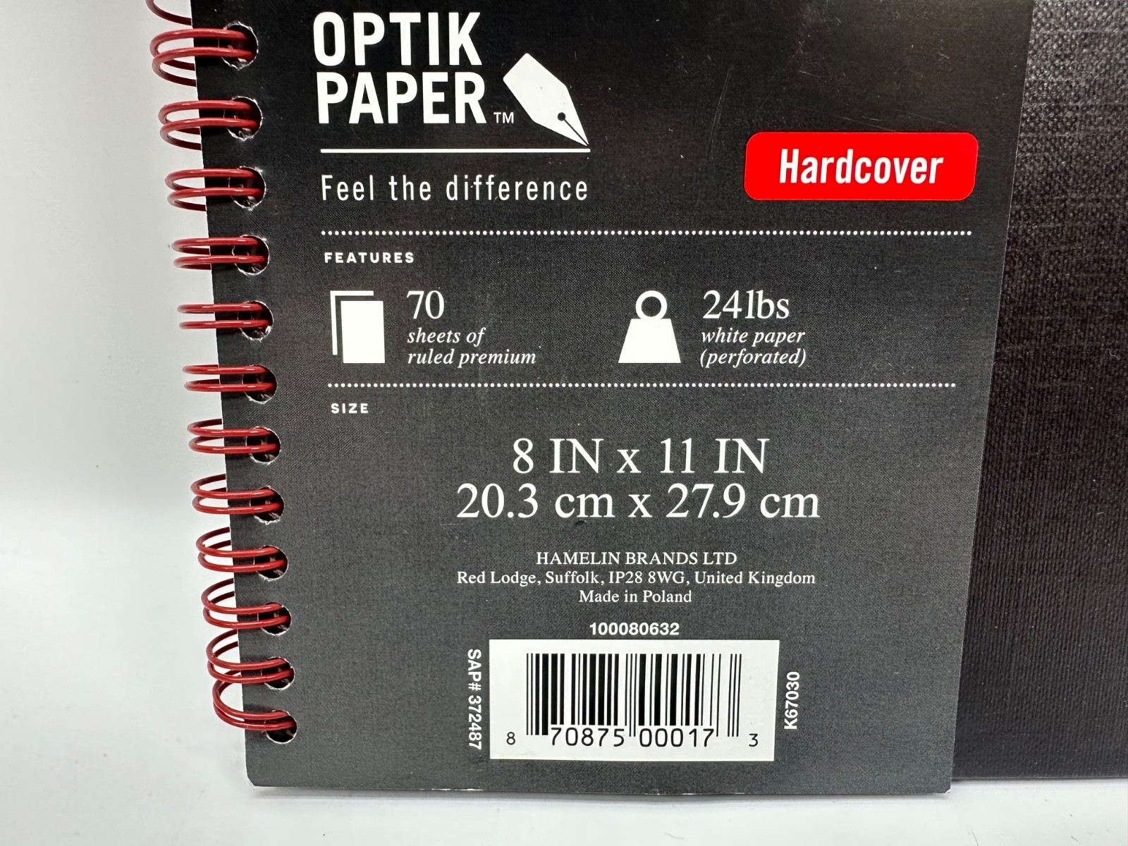 Black n’ Red Notebook, Business Journal, 11″ x 8-1/2″, 70 Sheets, Ruled, Opti…