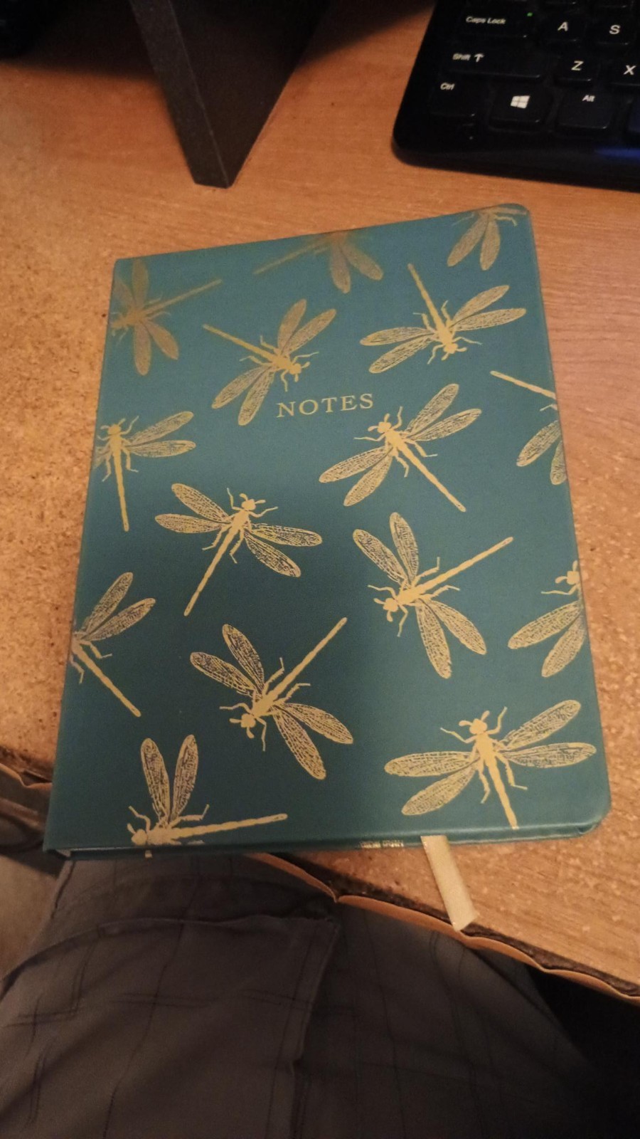 Dragonfly Artistic and Unique Journal GREEN AND GOLD 8 1/4 X 6 INCH NEW