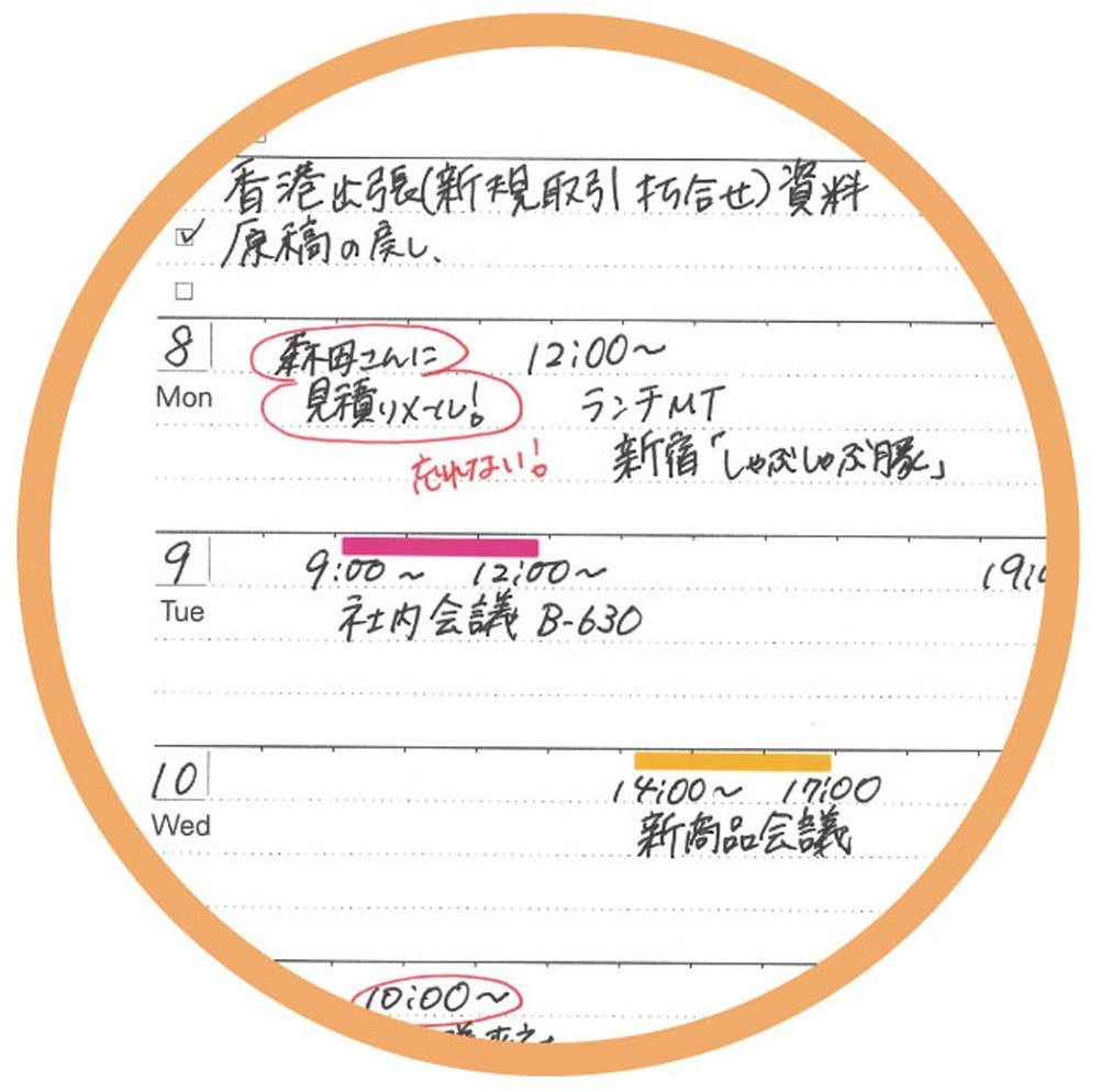 Reimei Fujii System Notebook Free Weekly Schedule Left A5 NT226