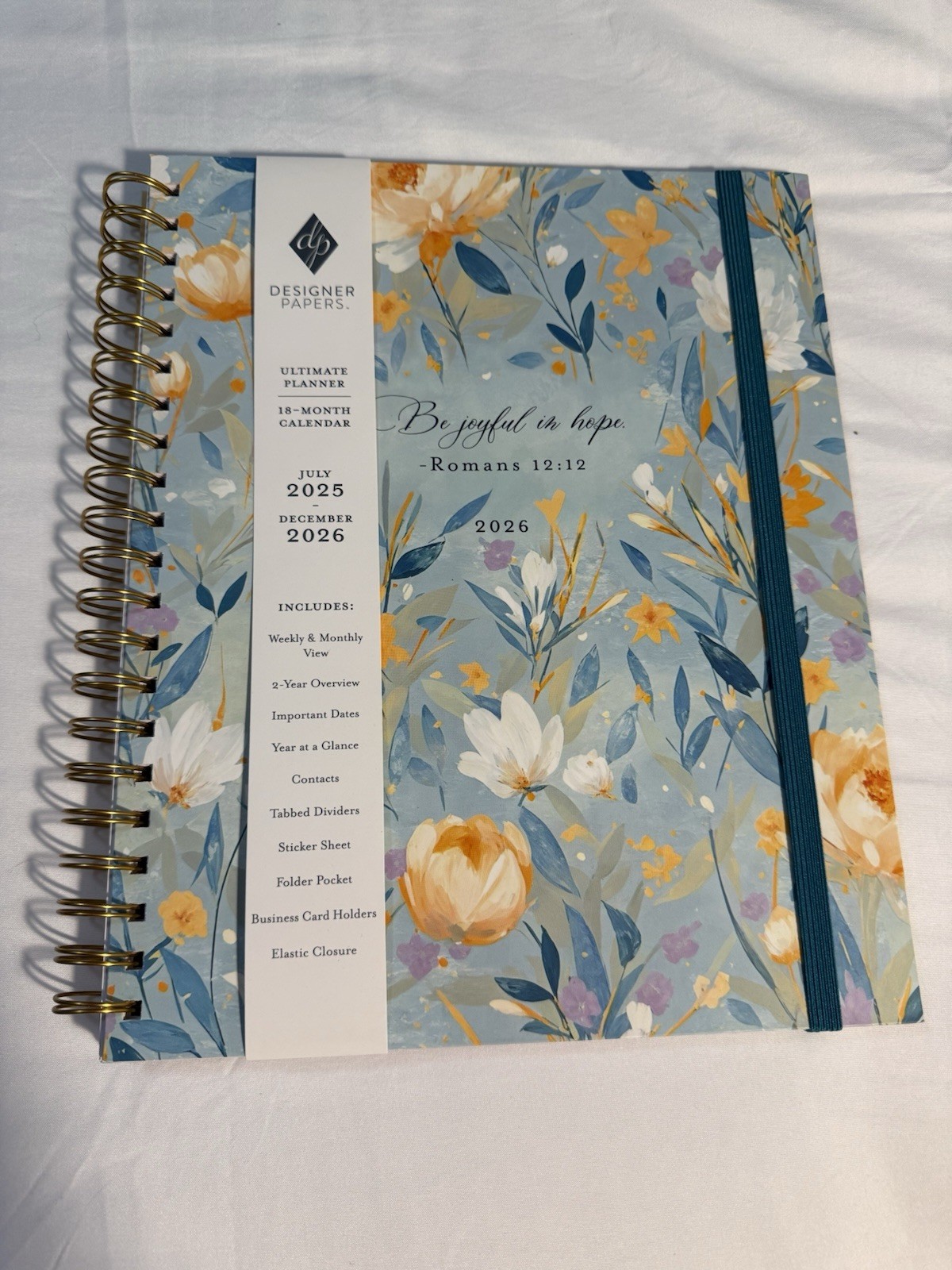 New Designers Papers Ultimate Planner July 2025-December 2026 Christian Verse