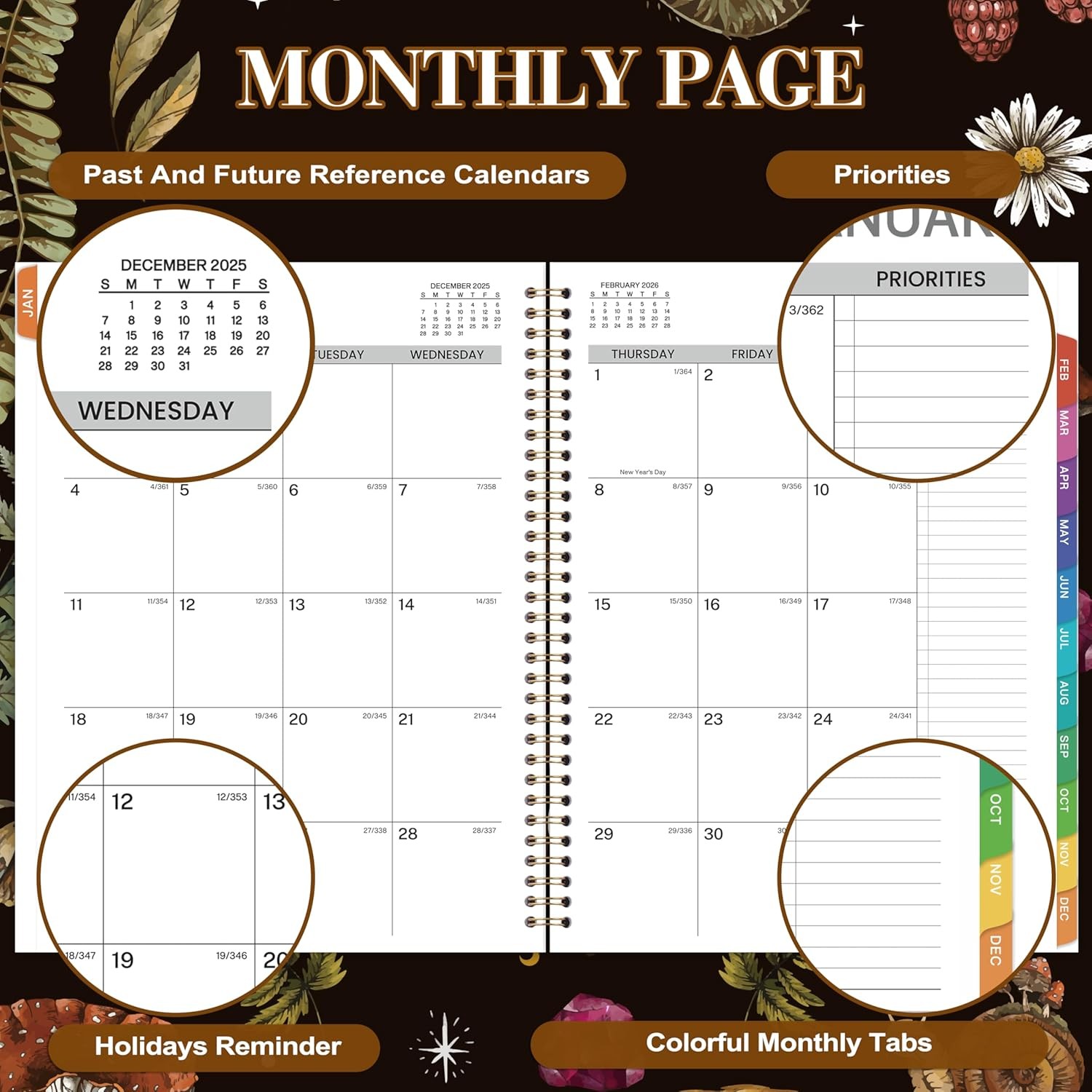 2026 Appointment Book/Planner – 8.1″X11″, 2026 Daily Planner, Jan. 2026- Dec….