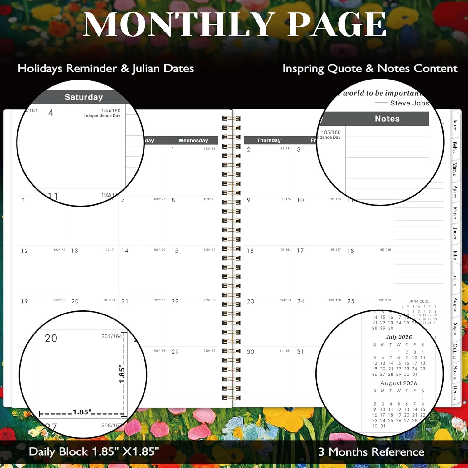 2026-2028 Monthly Planner – 2026-2028 Planner from July 2026 to June 2028, Month